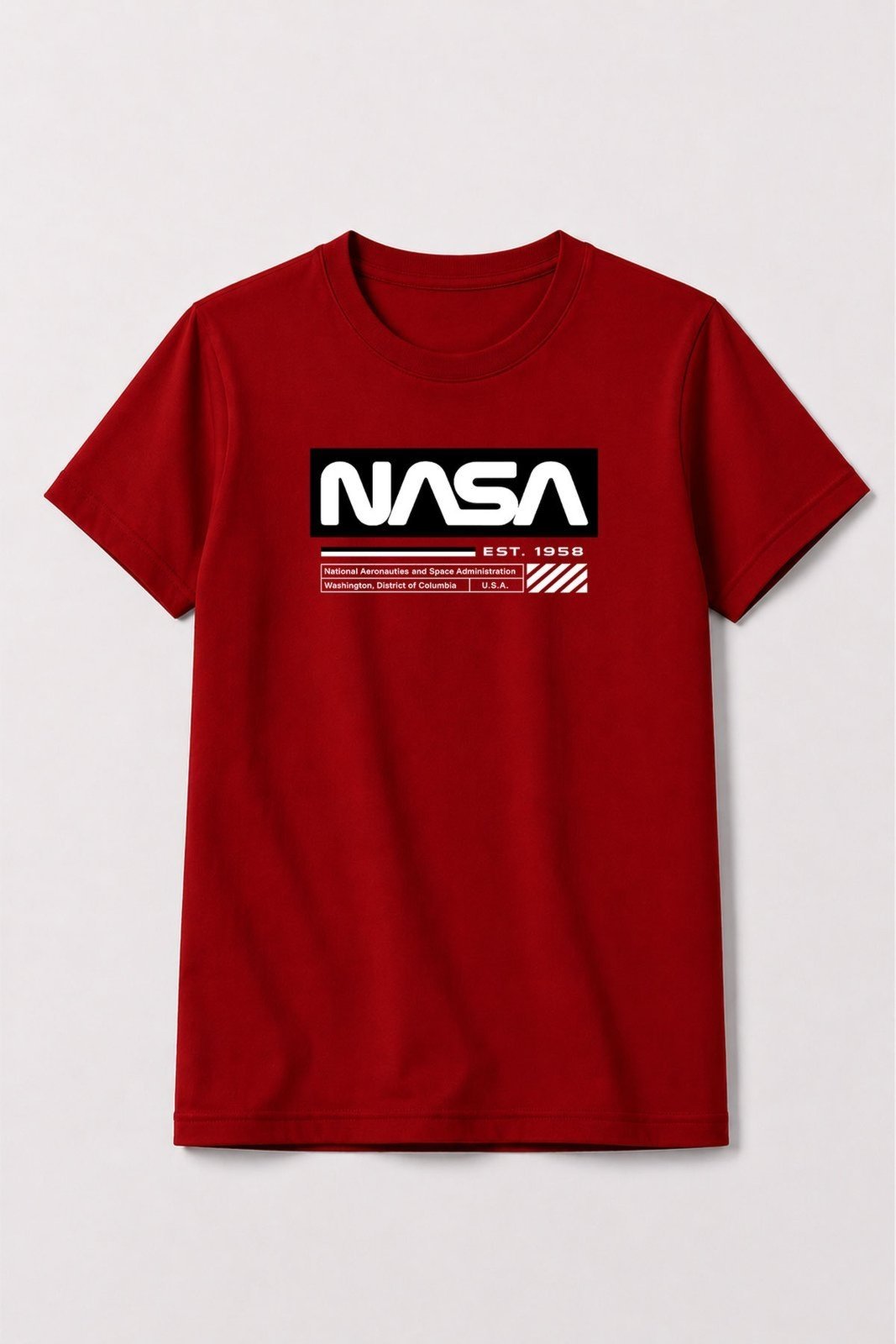 Infantil - Camiseta Masculina Algodão Nasa Vermelho - Babei no Look