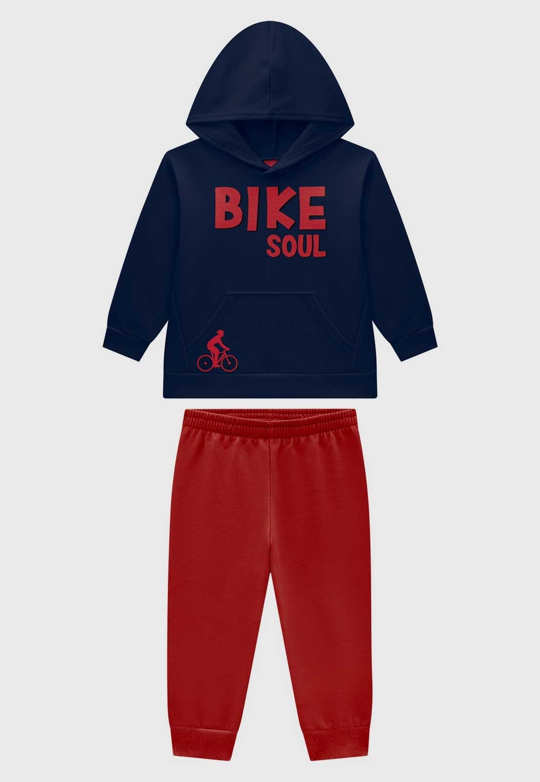 Infantil - Conjunto Kyly Bike Soul Azul-Marinho