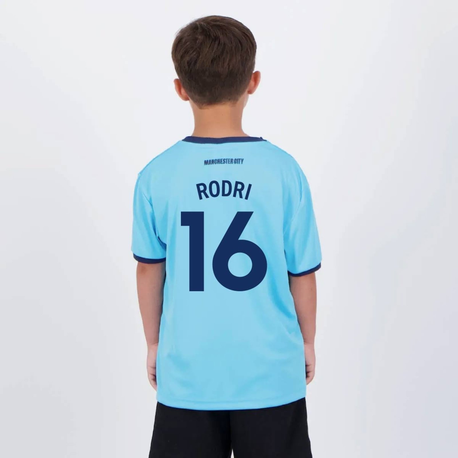 Camisa Manchester City Rodri 16 Maine Azul