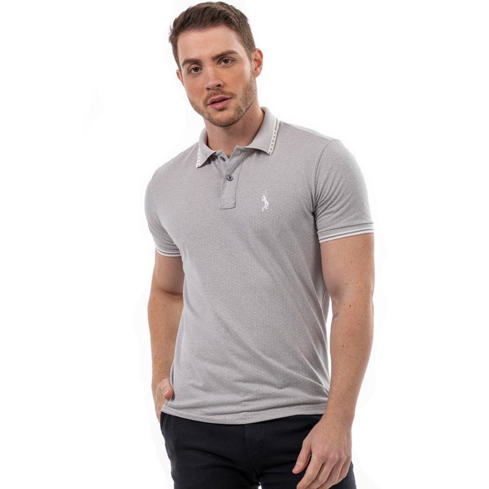 Camisa Masculina Polo Básica Algodão Piquet Dia a Dia