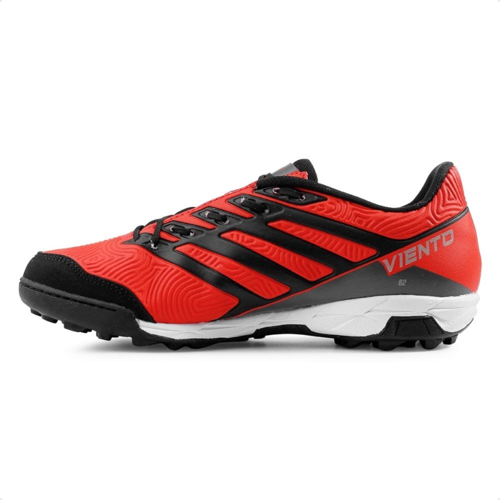 Vista 3 Chuteira Society Penalty Viento Y-1 Masculina vermelho Penalty vermelho