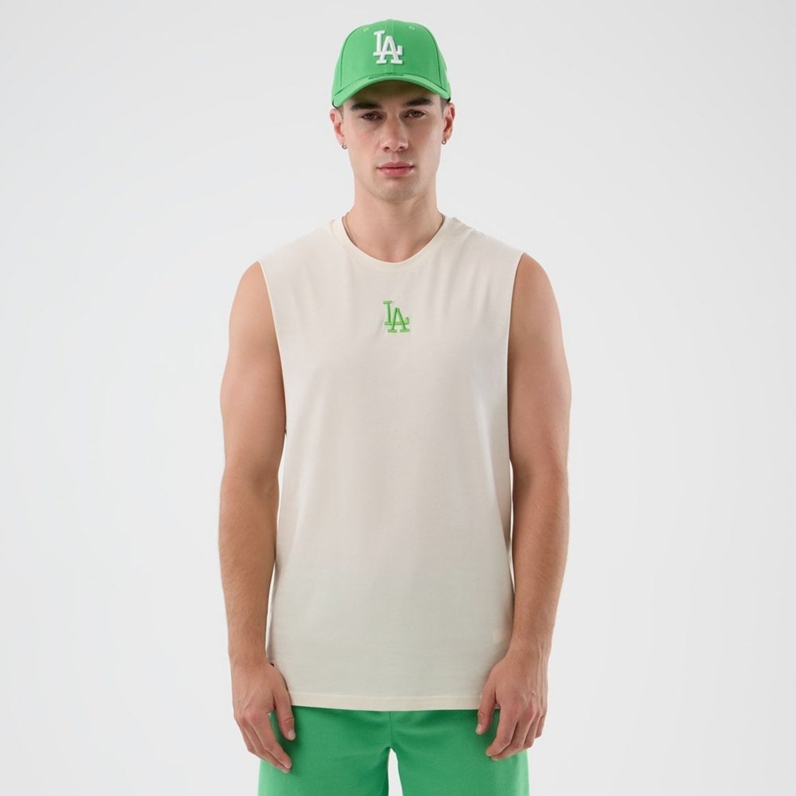 Regata New Era Basica Los Angeles Dodgers Off White