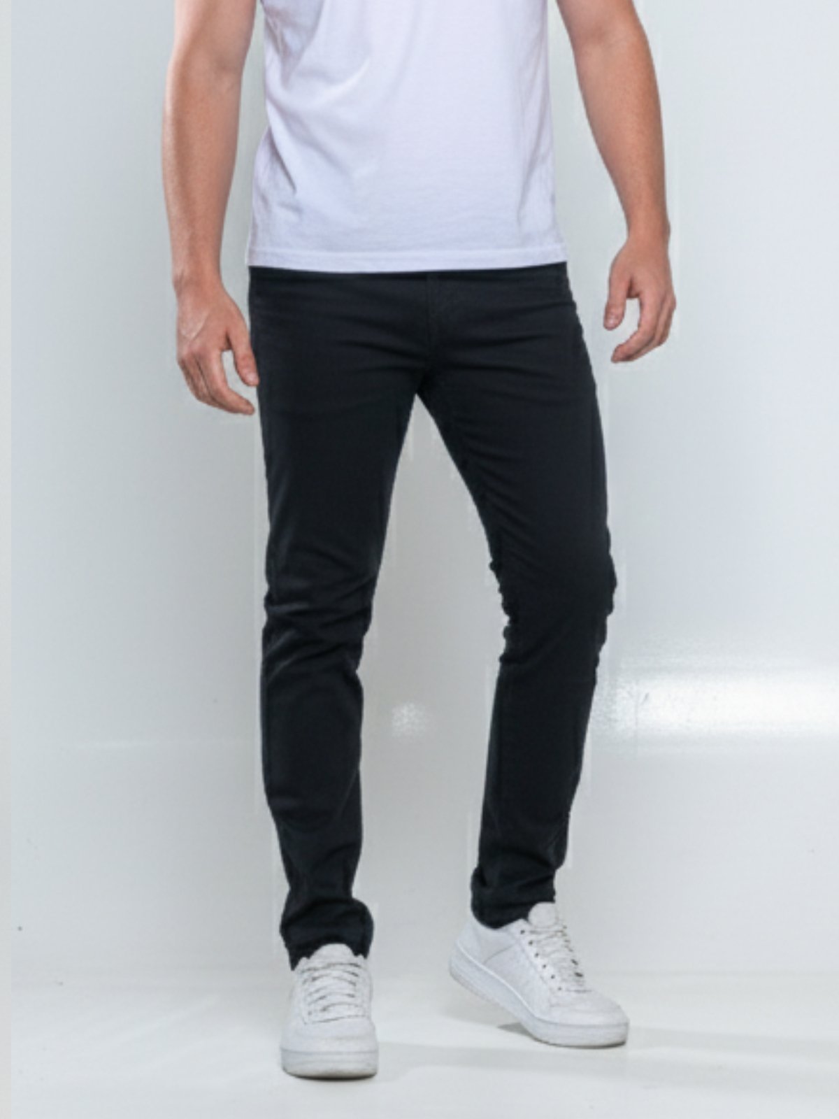 Calça Sarja Masculina Tempo Hábil Preta Confortável para o Dia a Dia