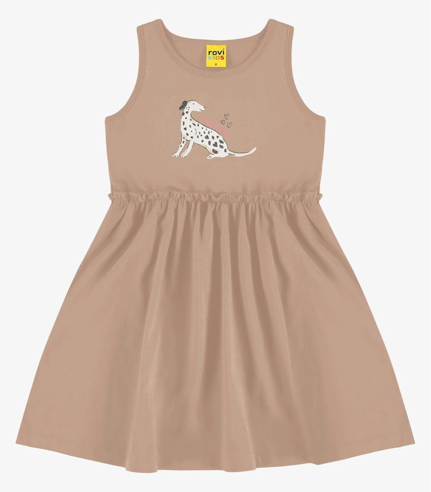 Infantil – Vestido em Meia Malha Rovi Marrom
