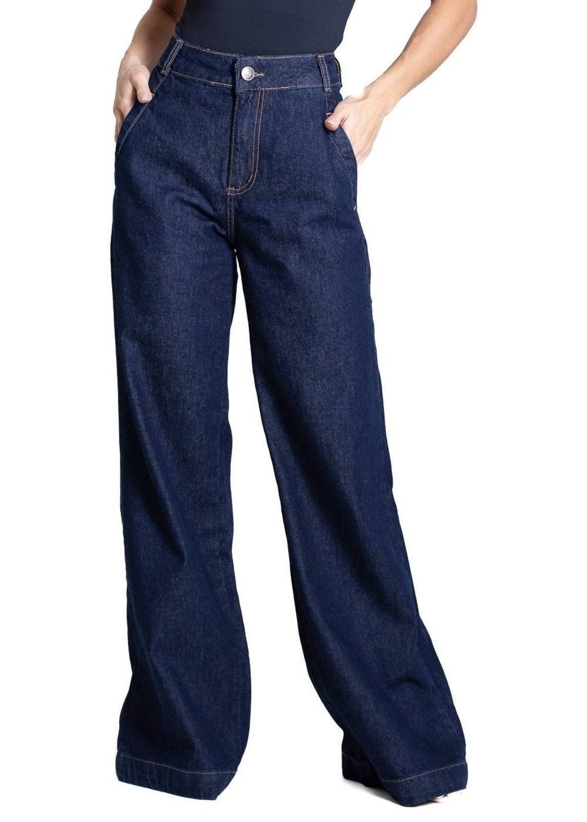 Calça Jeans Sawary Wide Leg - 283669 - Azul - Sawary