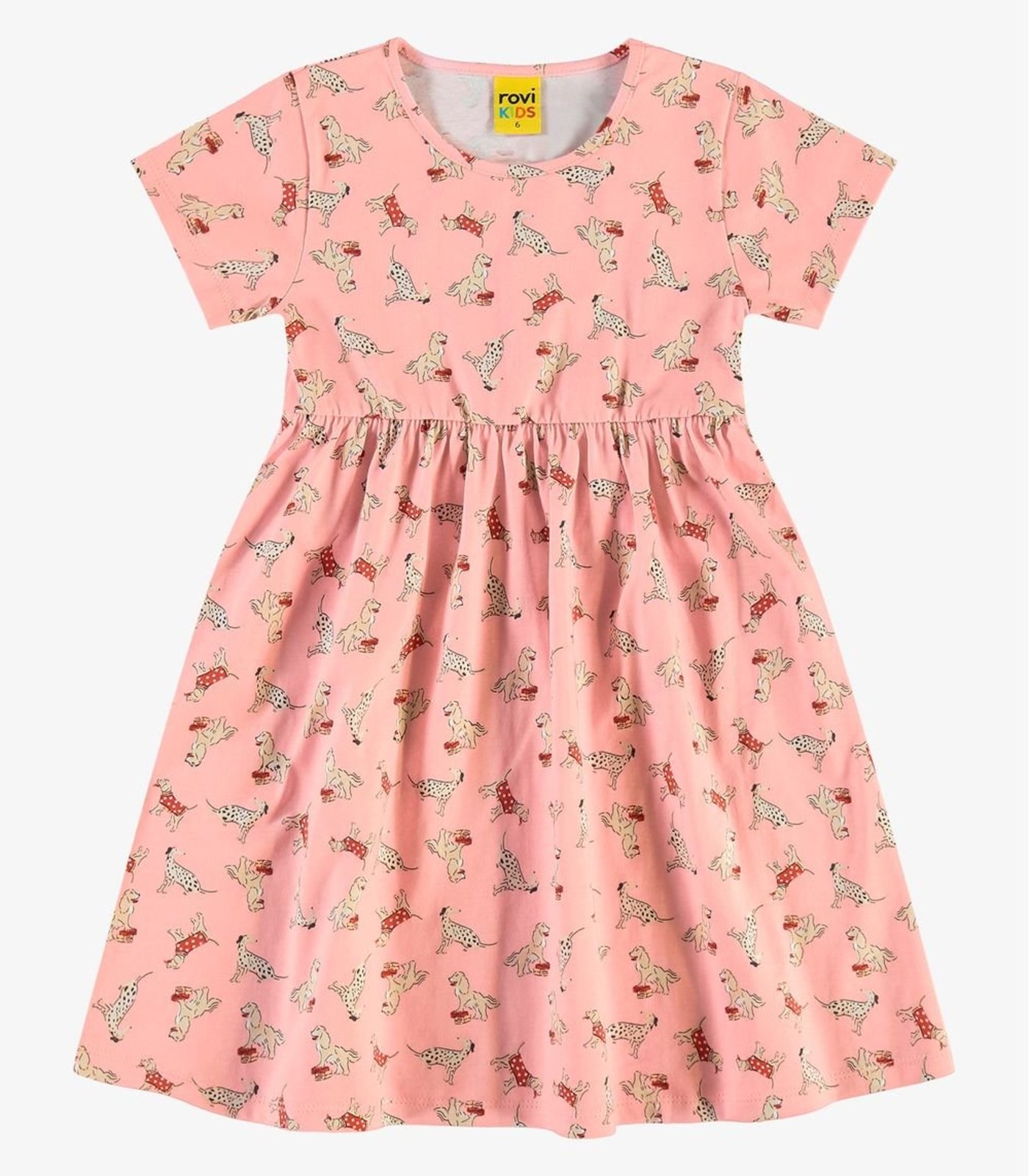 Infantil – Vestido em Meia Malha Rovi Rosa