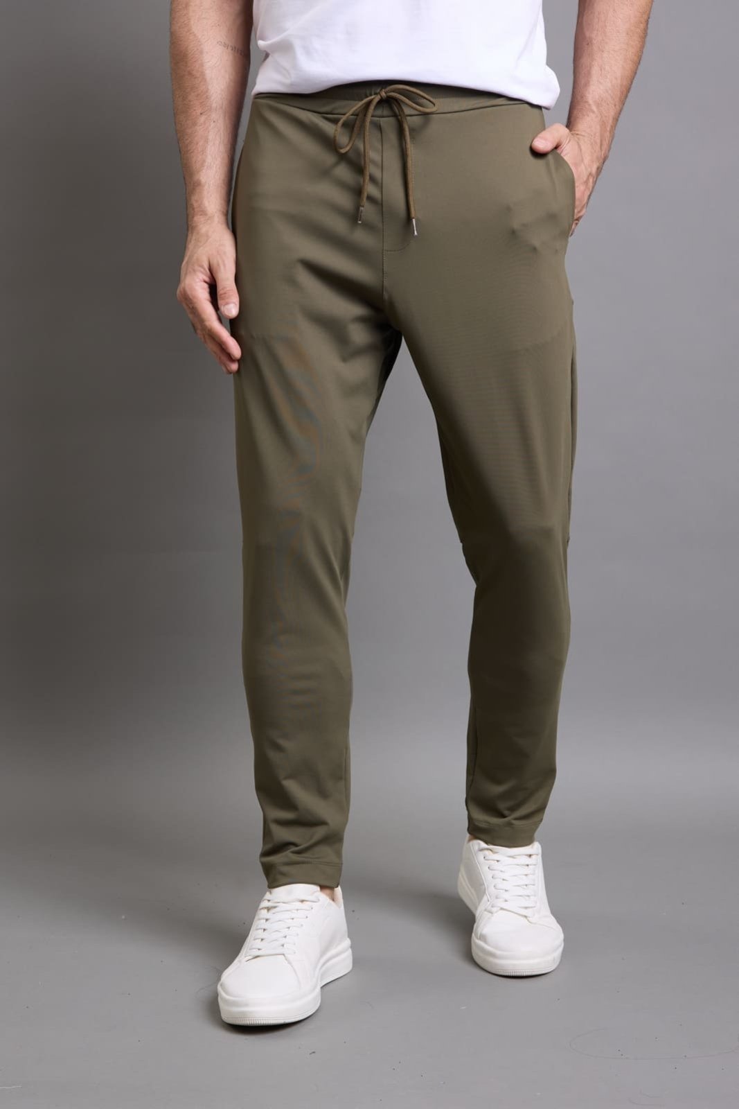 Calça Casual Flexível Masculina em Poliamida Dialogo Jeans Verde