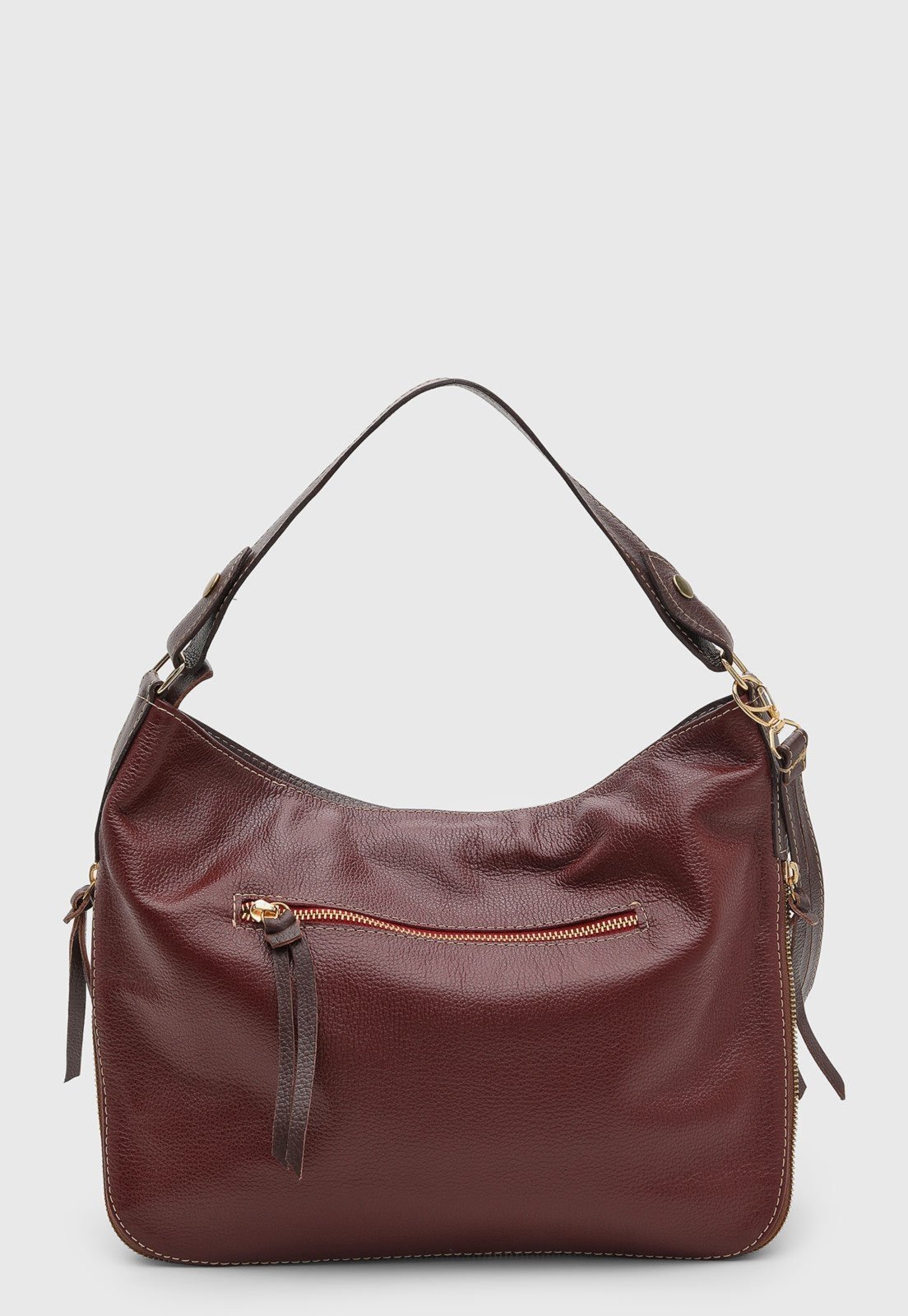 Bolsa SN Couros Flórida Vermelho/Marrom