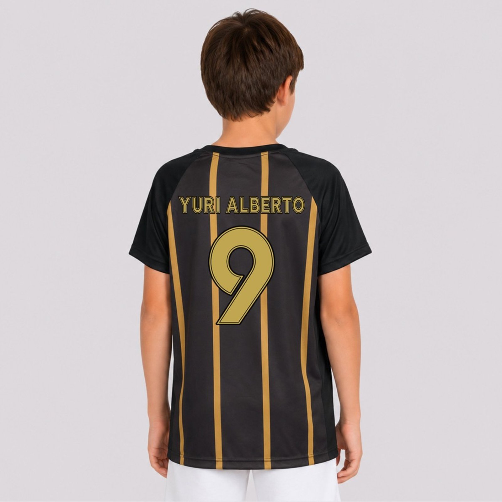 Camiseta Corinthians Fitness 9 Yuri Alberto Preta