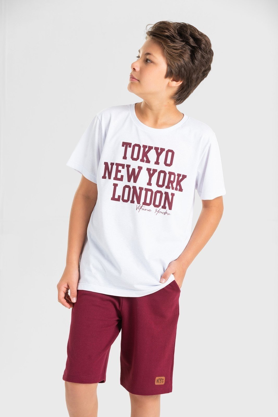 Infantil - Conjunto Juvenil Verão Masculino World Cities