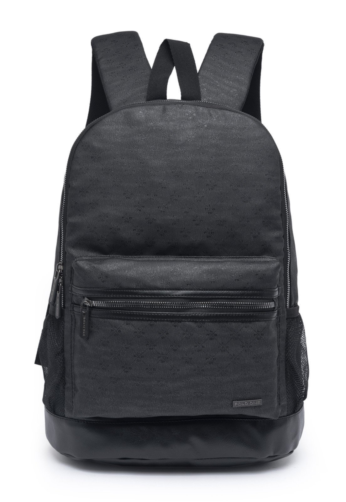 Vista 2 Mochila Polo One Bolsa Notebook Reforçada Escolar preto Polo One preto
