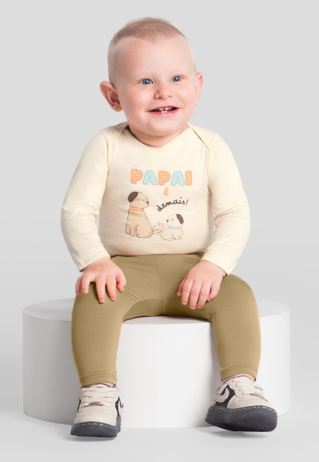 Infantil - Body unissex em cotton Brandili Baby