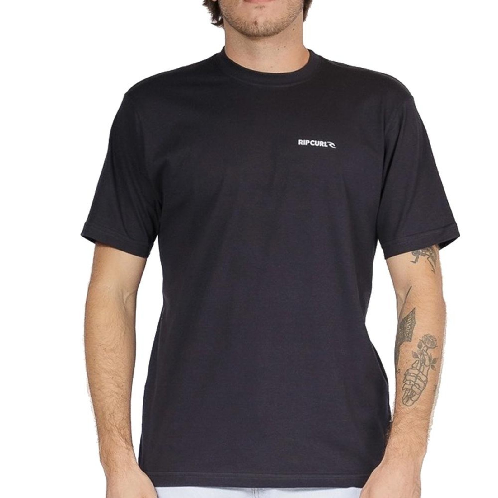 Camiseta Rip Curl Brand Icon SM26 Masculina Washed Black