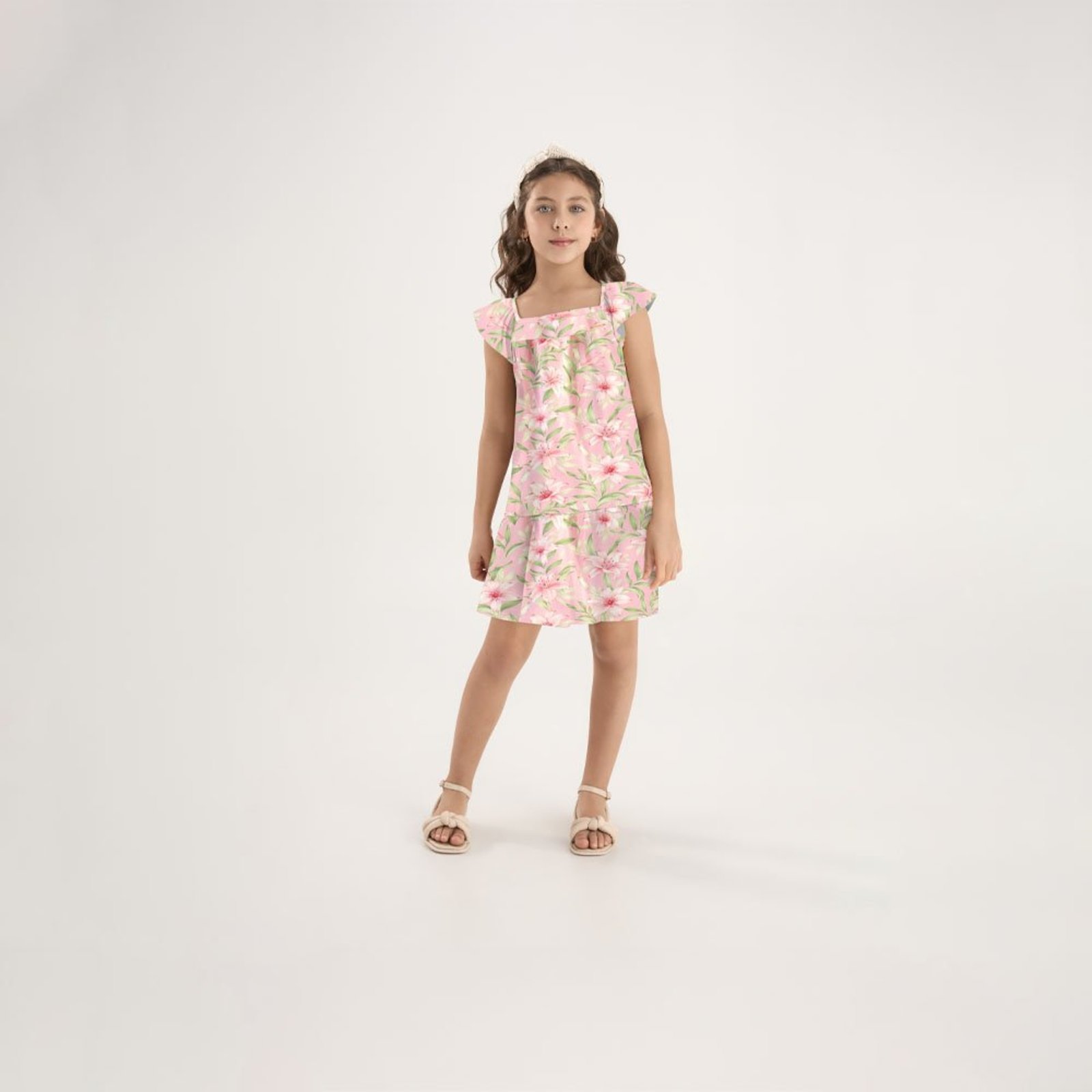 Infantil - Vestido Rosa Pulla Bulla Menina - 53813-1265