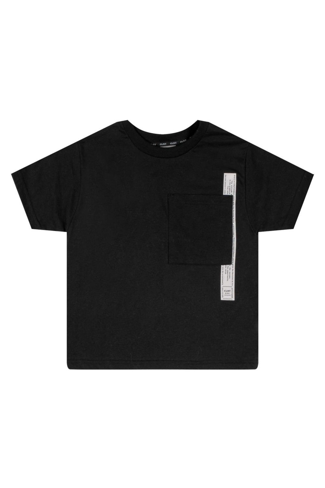 Infantil - Camiseta Curta Menino Com Bolso Colorittá Preto