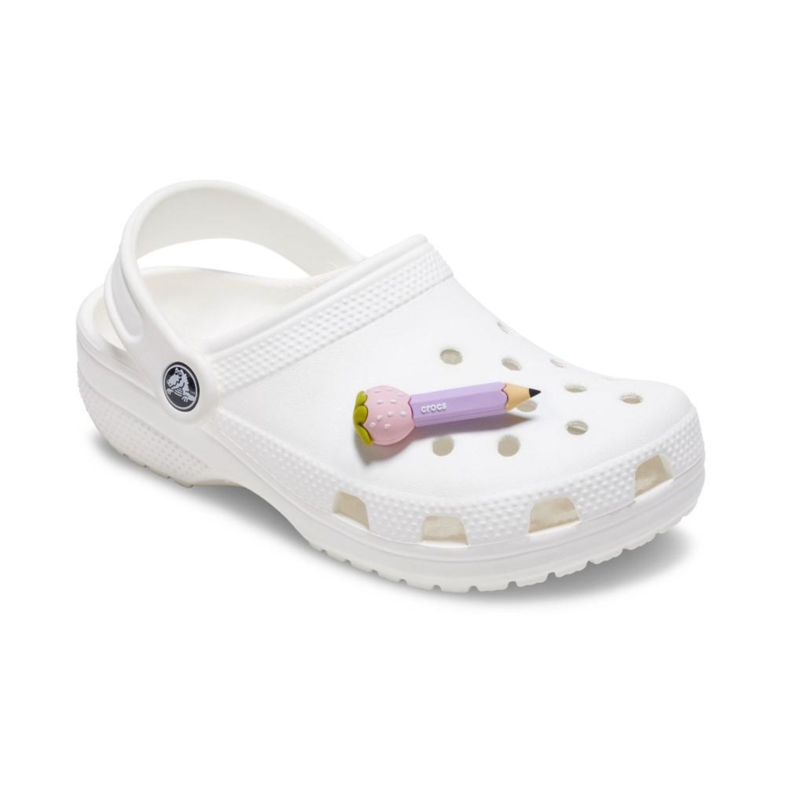 Vista 3 Infantil - Jibbitz™ Lápis de Morango Perfumado Crocs branco