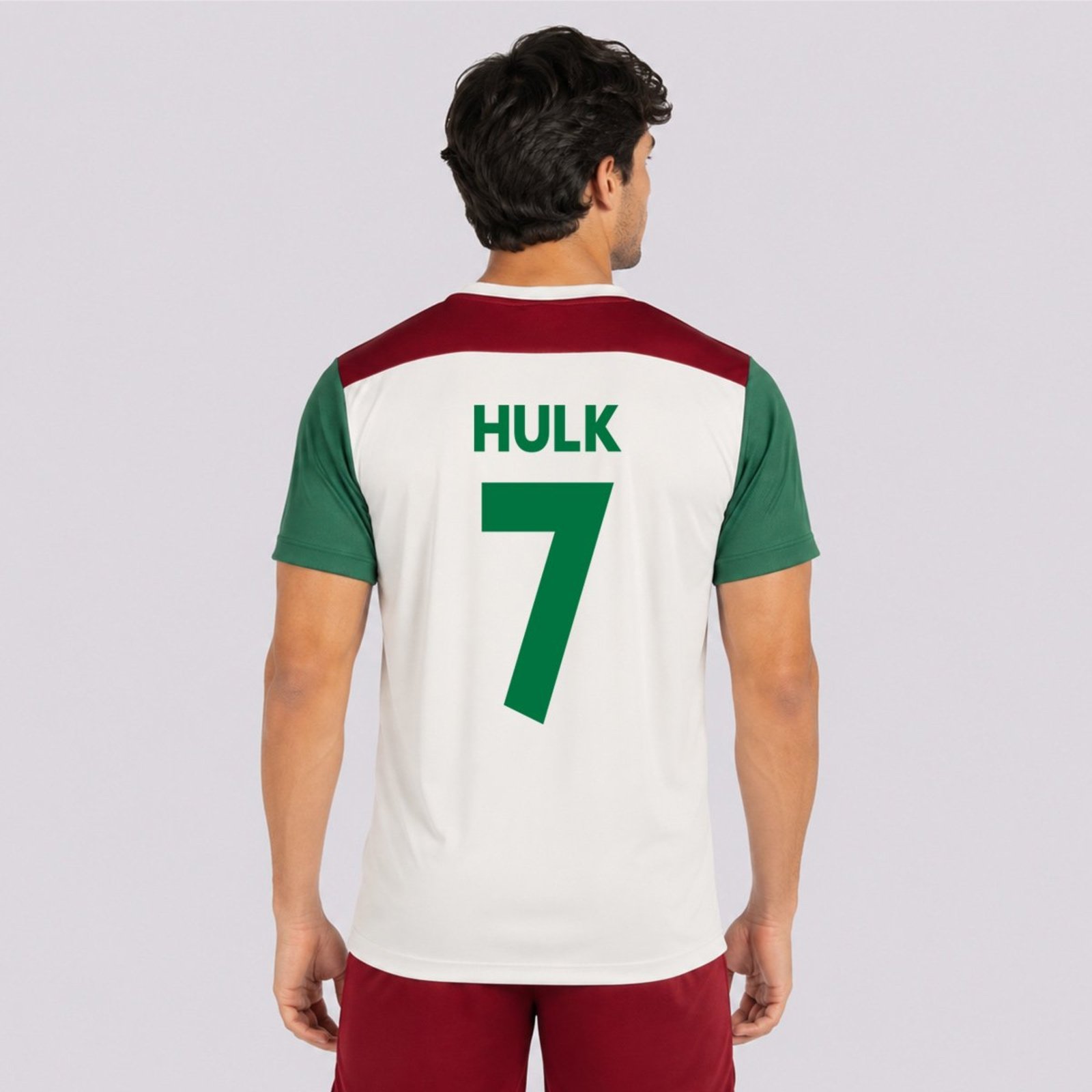 Camisa Fluminense Pulsar 7 Hulk Off White e Bordô