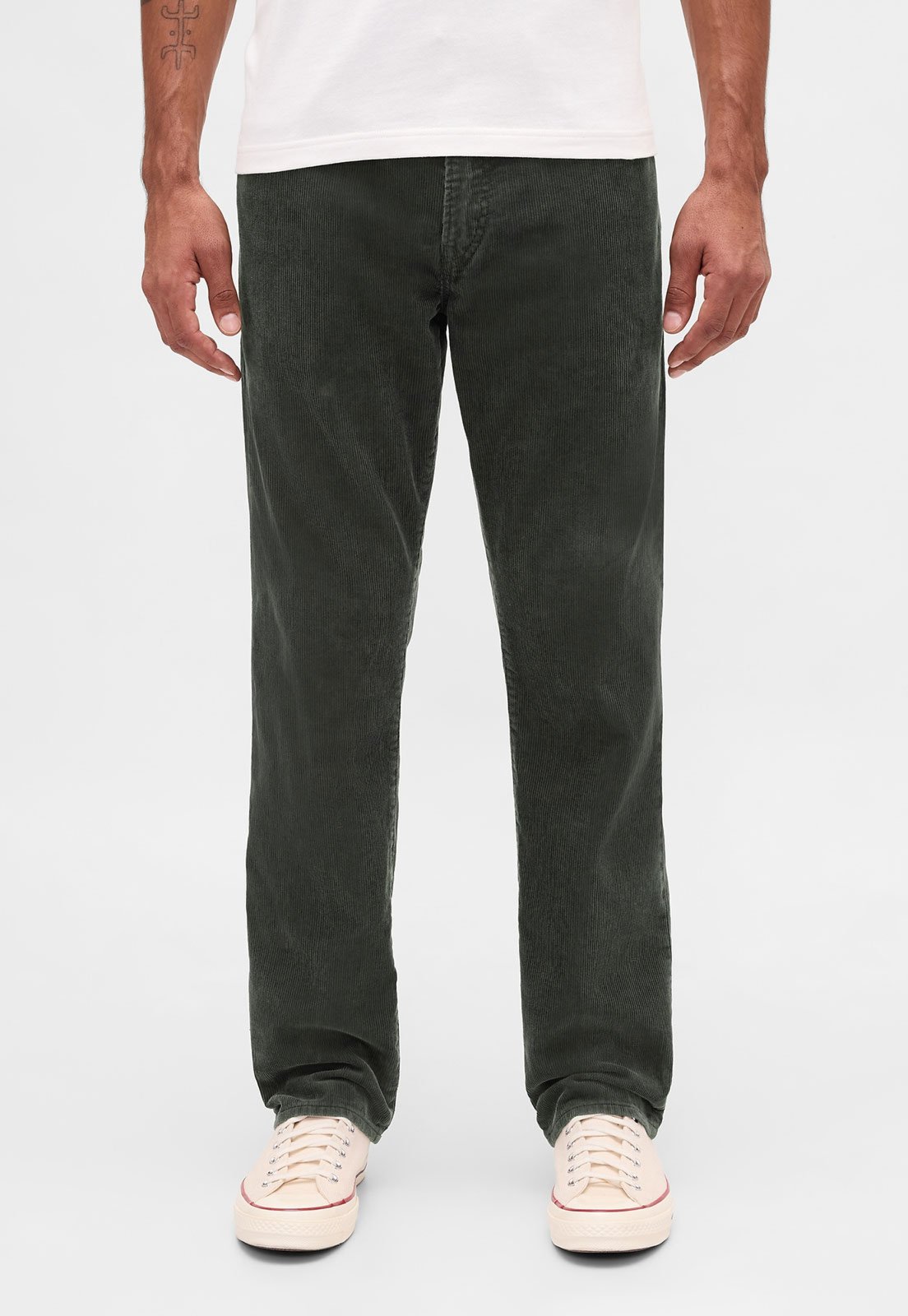 Calça Masculina GAP Veludo Cotelê Verde Escuro
