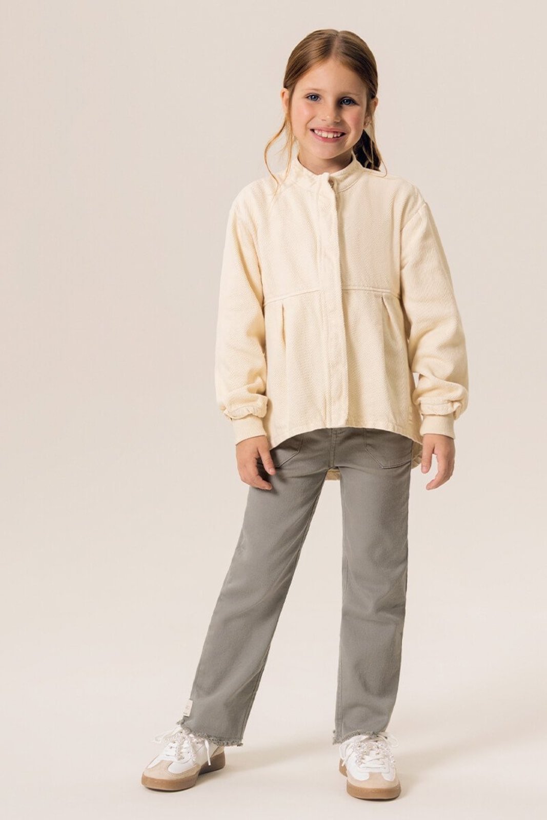 Infantil - Jacket Bugbee em Sarja Texturizada