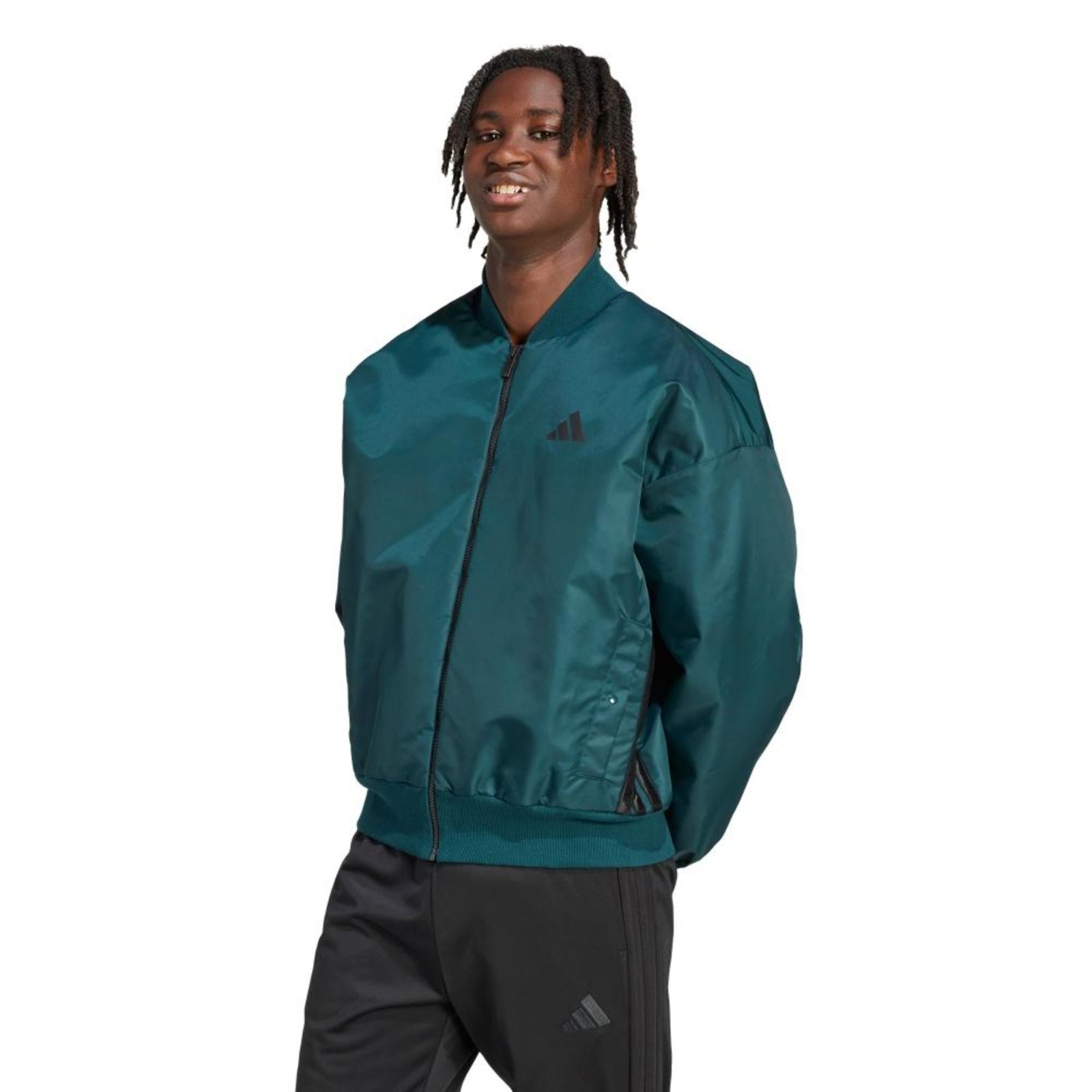 Jaqueta Bomber Stadium adidas Sportswear Verde