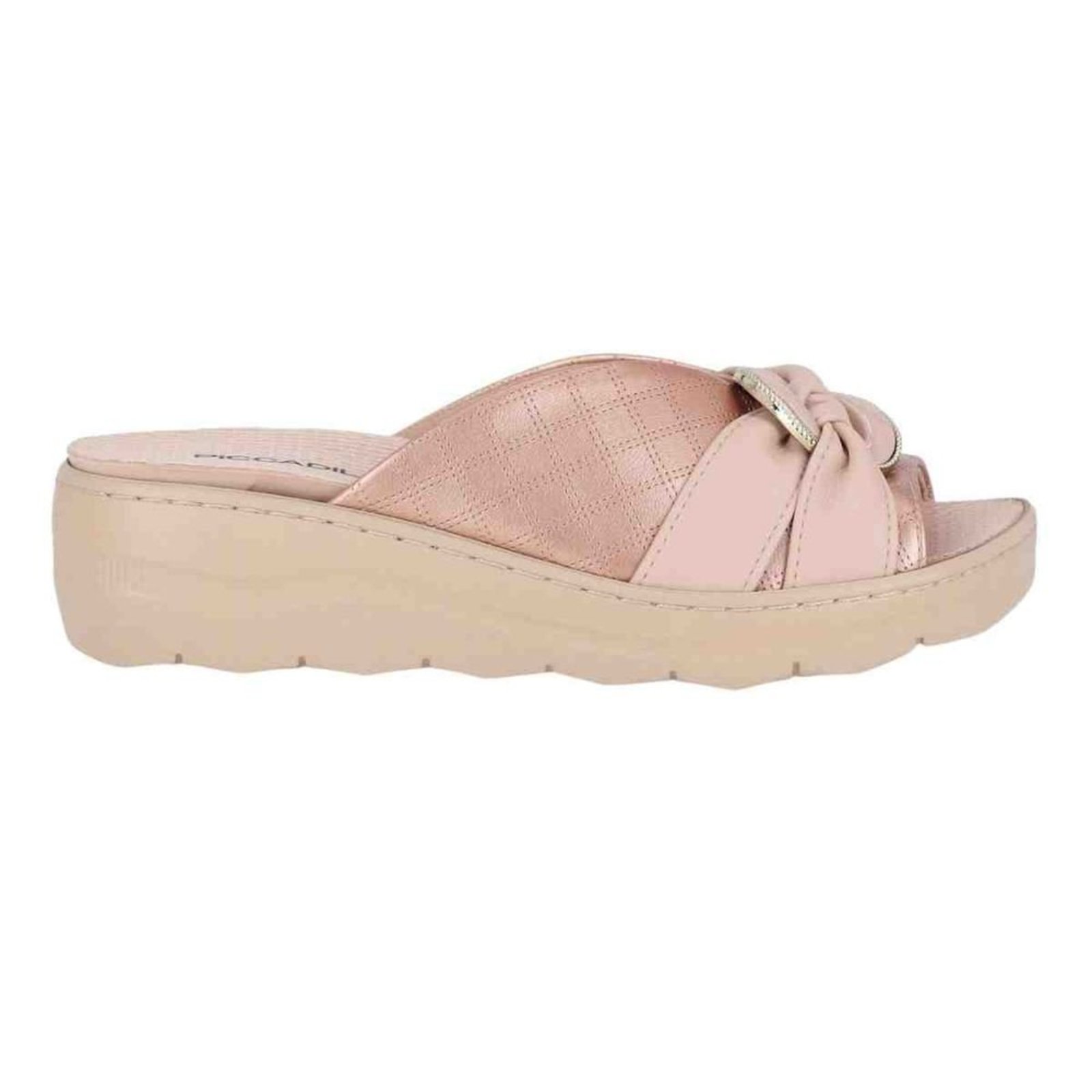 Tamanco Feminino Spa Anabela Piccadilly Rosa