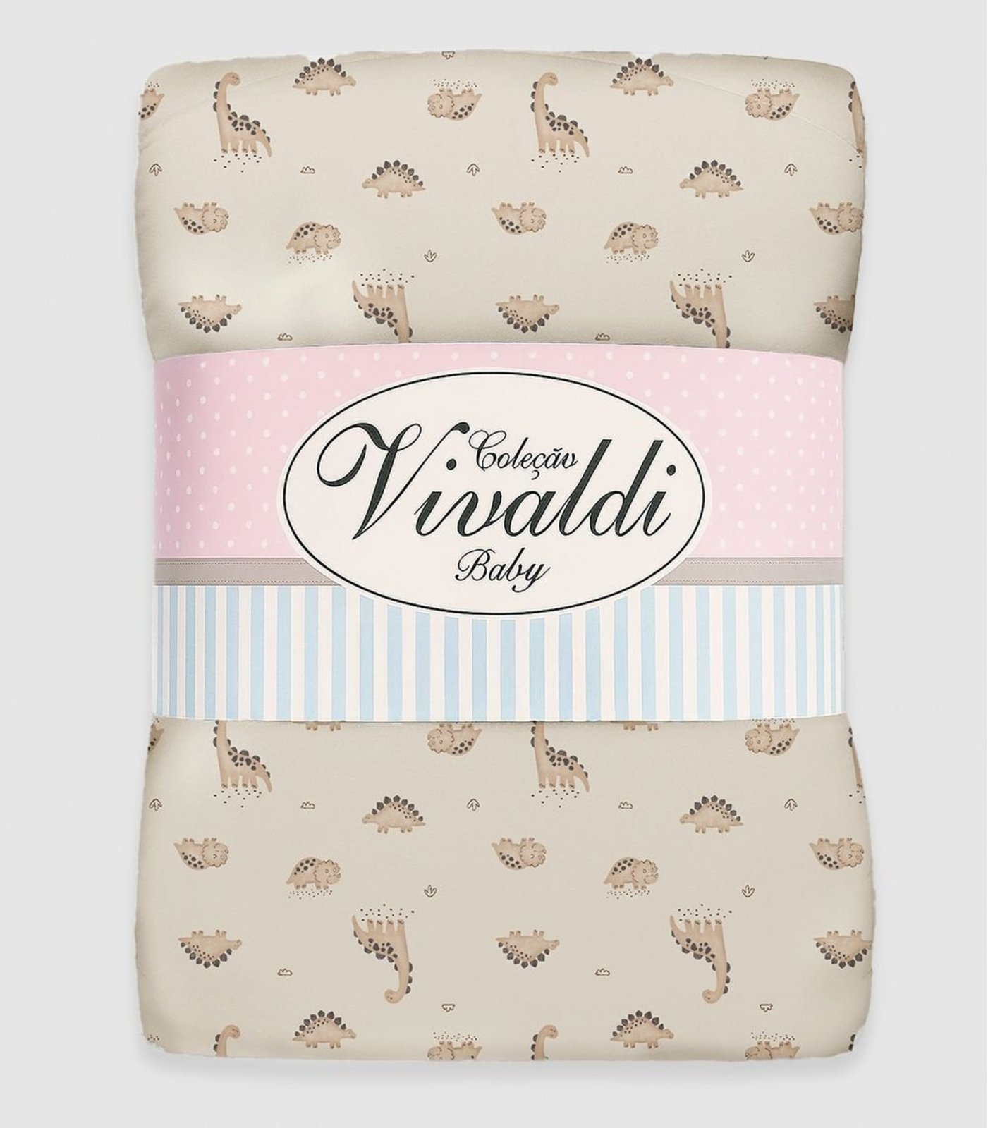 Manta Dupla Face Baby Vivaldi Bege