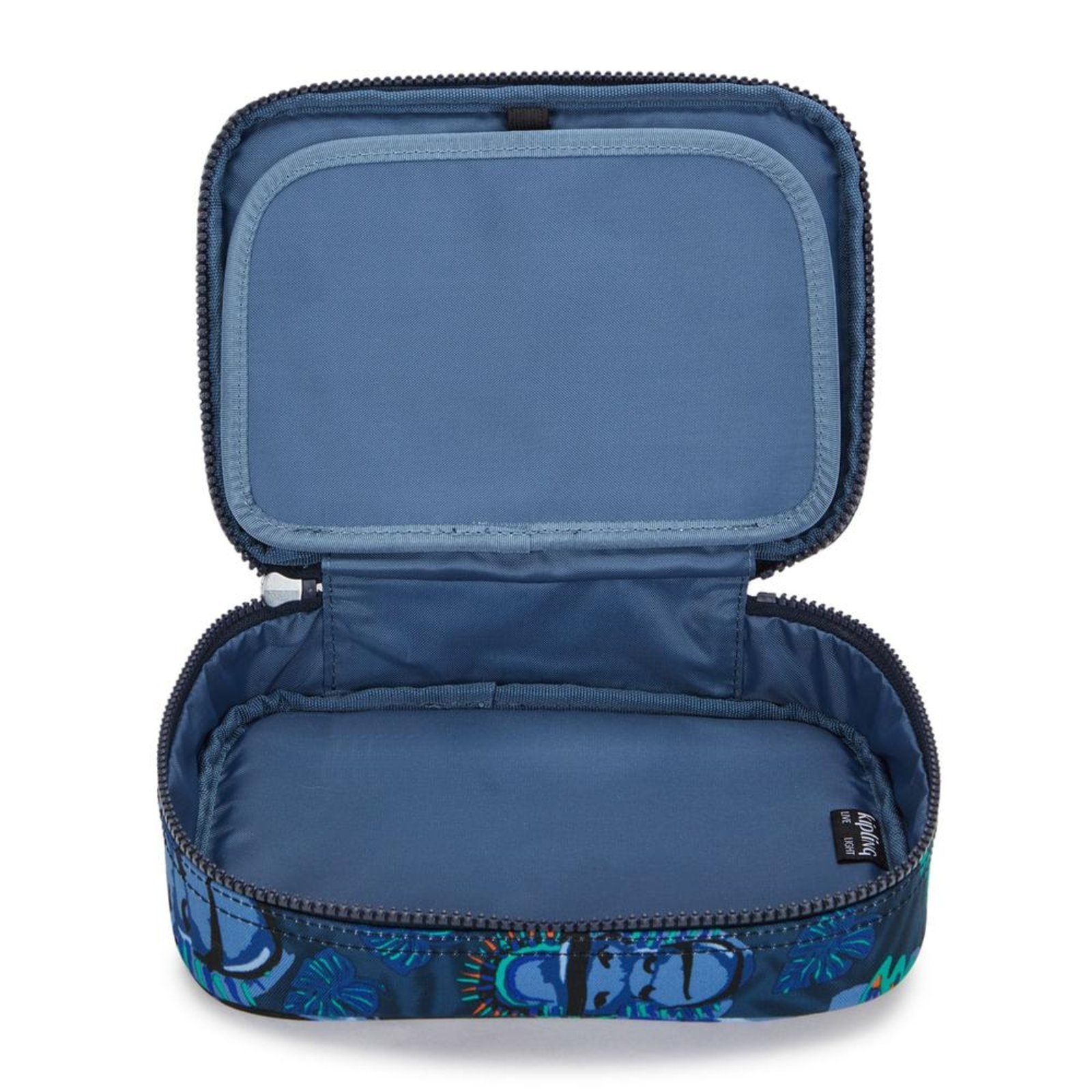 Vista 3 Infantil - Estojo Kipling 100 Pens Blue Monkey Fun Estampado azul blue Kipling azul blue