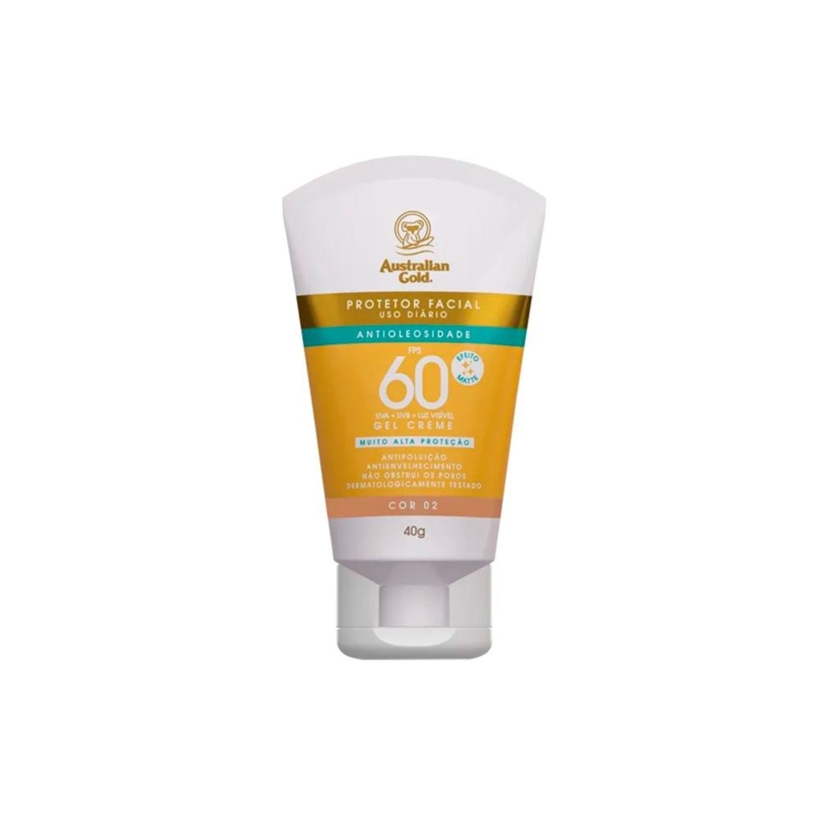 Australian Gold Protetor Solar Facial Matte Fps60 Cor 02 40g