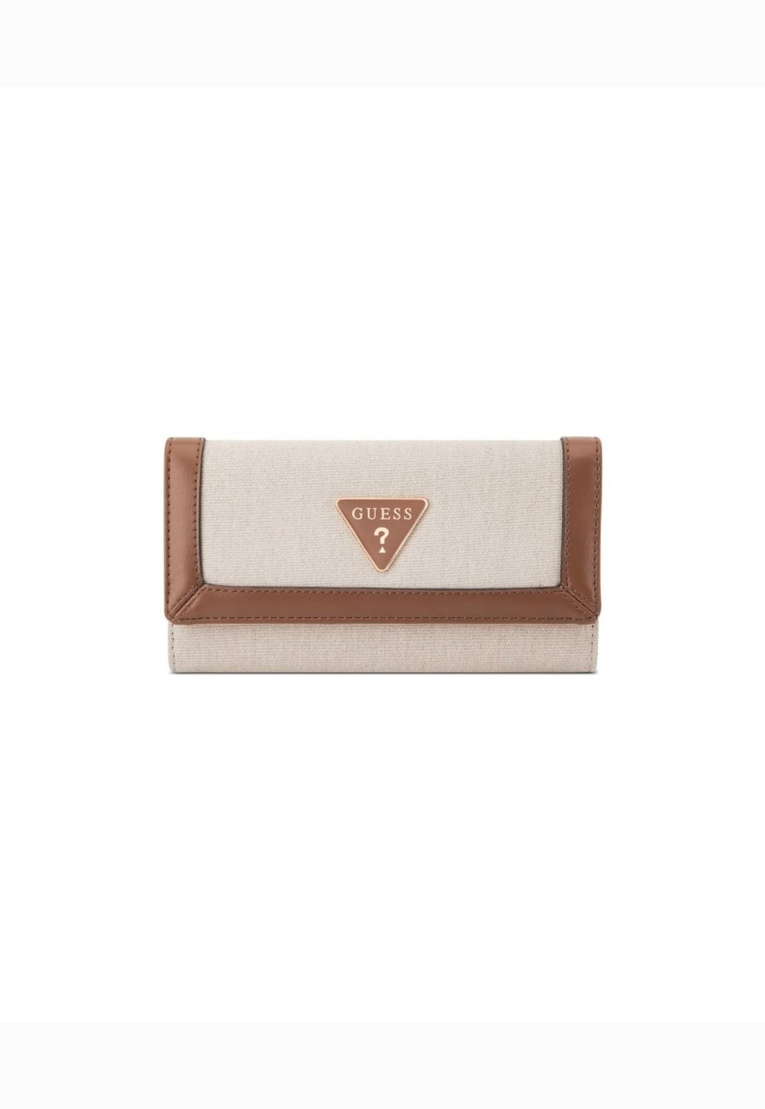 Carteira Guess Cadence Slim Clutch Bege