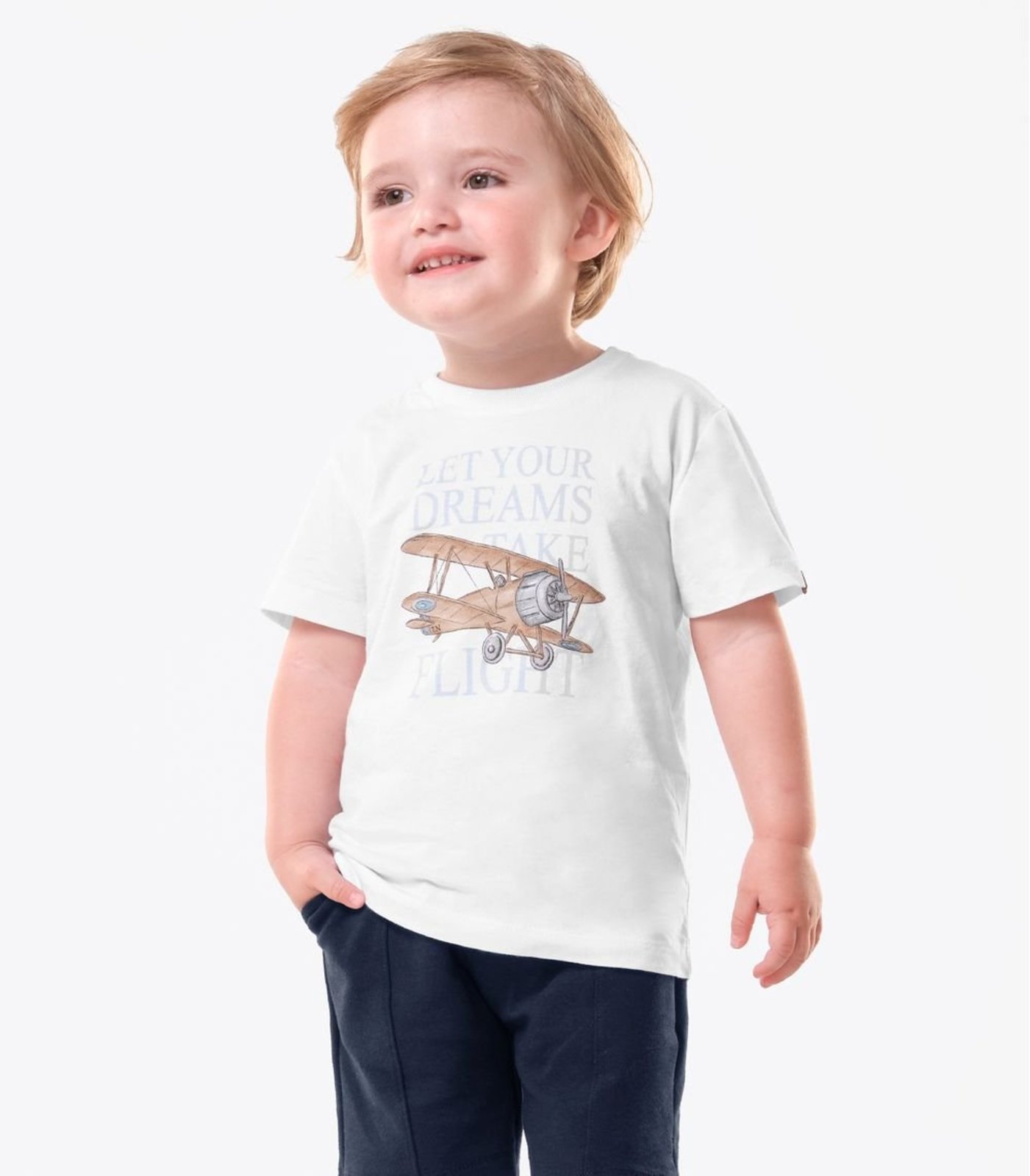 Infantil - Camiseta Meia Malha E Estampa Trick Nick Branco
