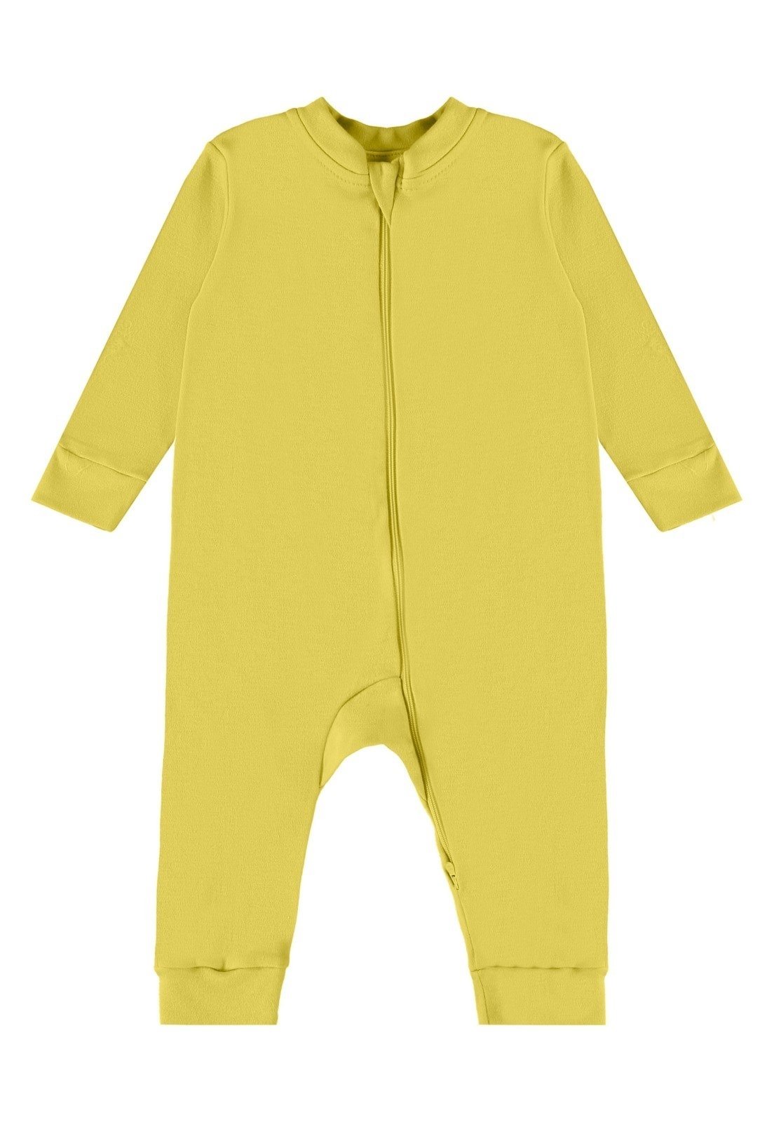 Infantil – Macacão Básico em Suedine Guloseima Amarelo