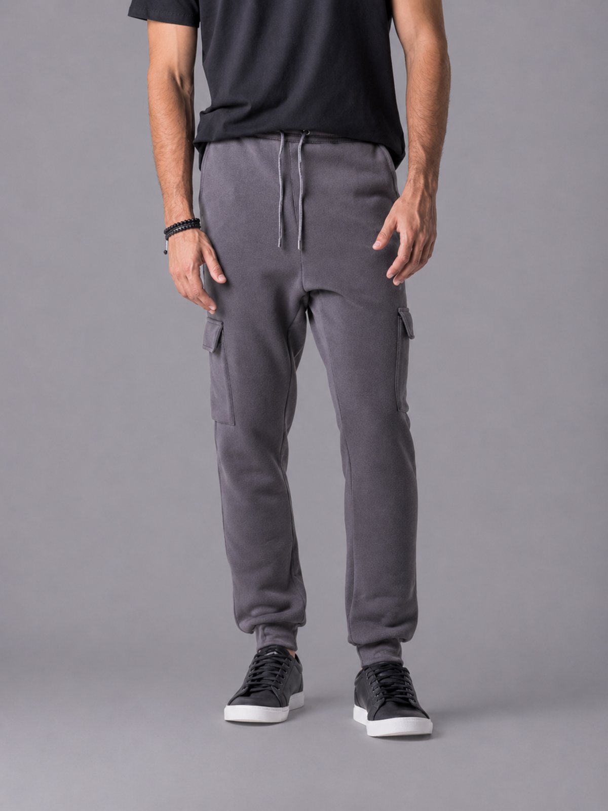 Calça Moletom Masculina Cargo Zune CHUMBO