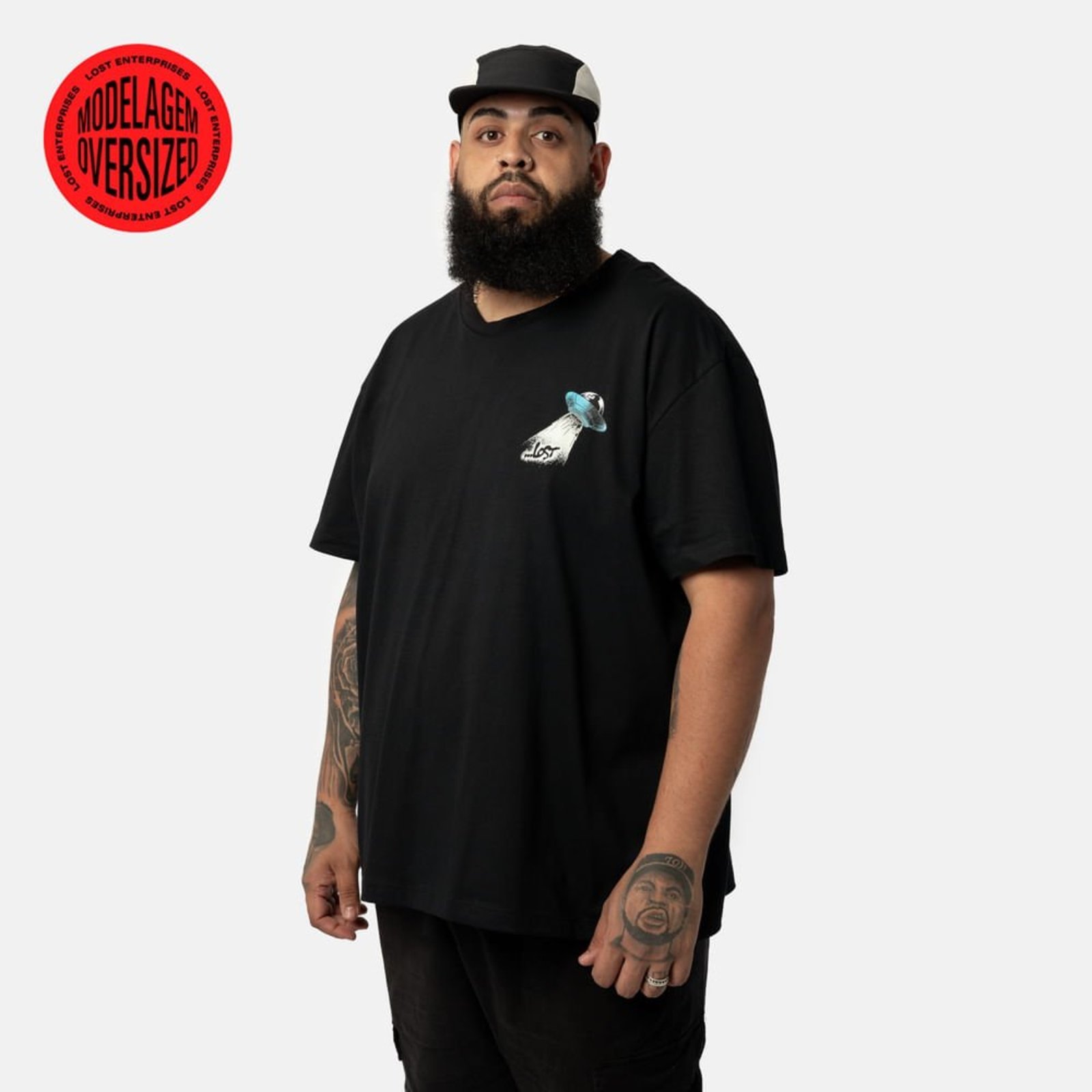 T-Shirt Lost Lost PRETO