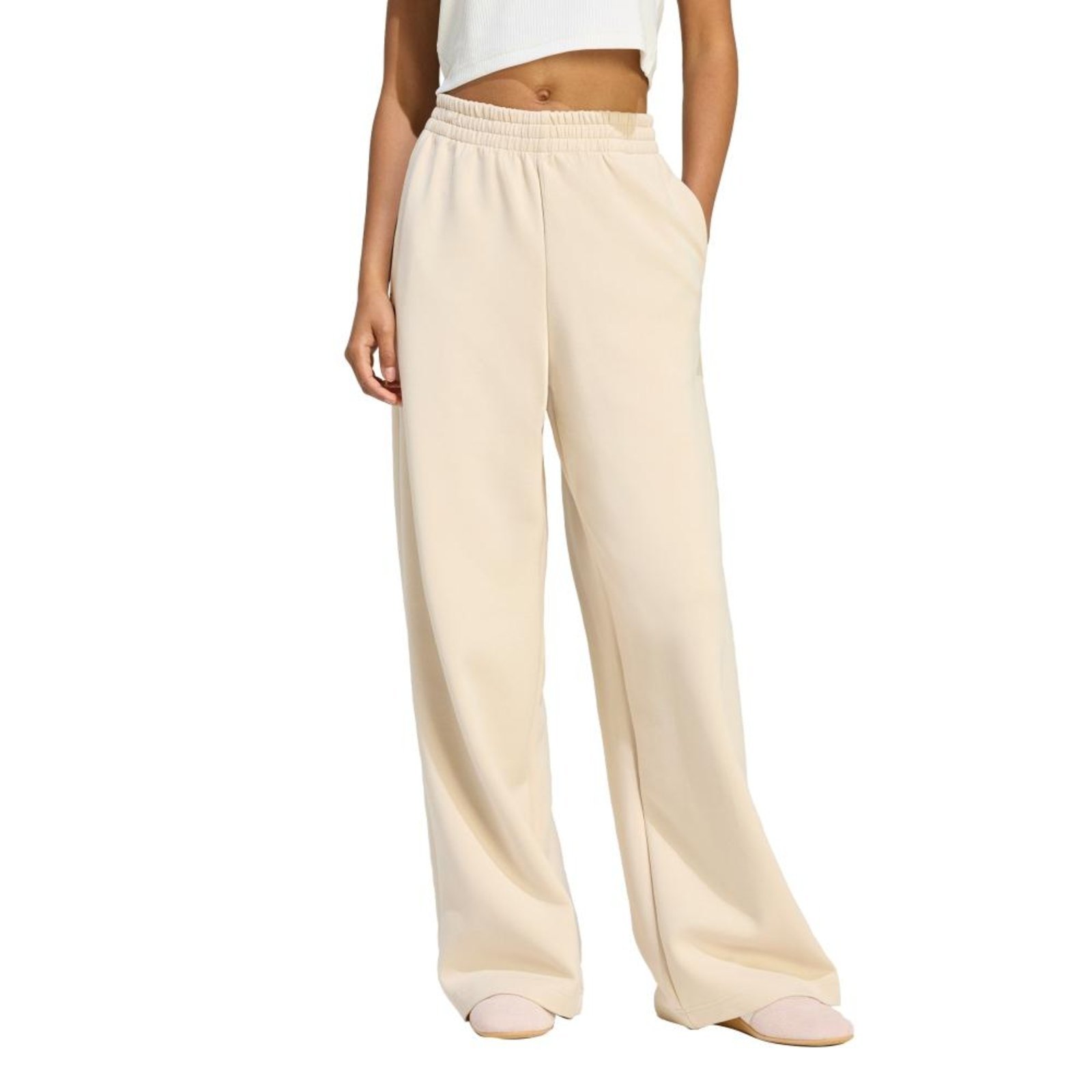 CALÇA DE MODELAGEM RETA SOFT LUX adidas Sportswear Bege