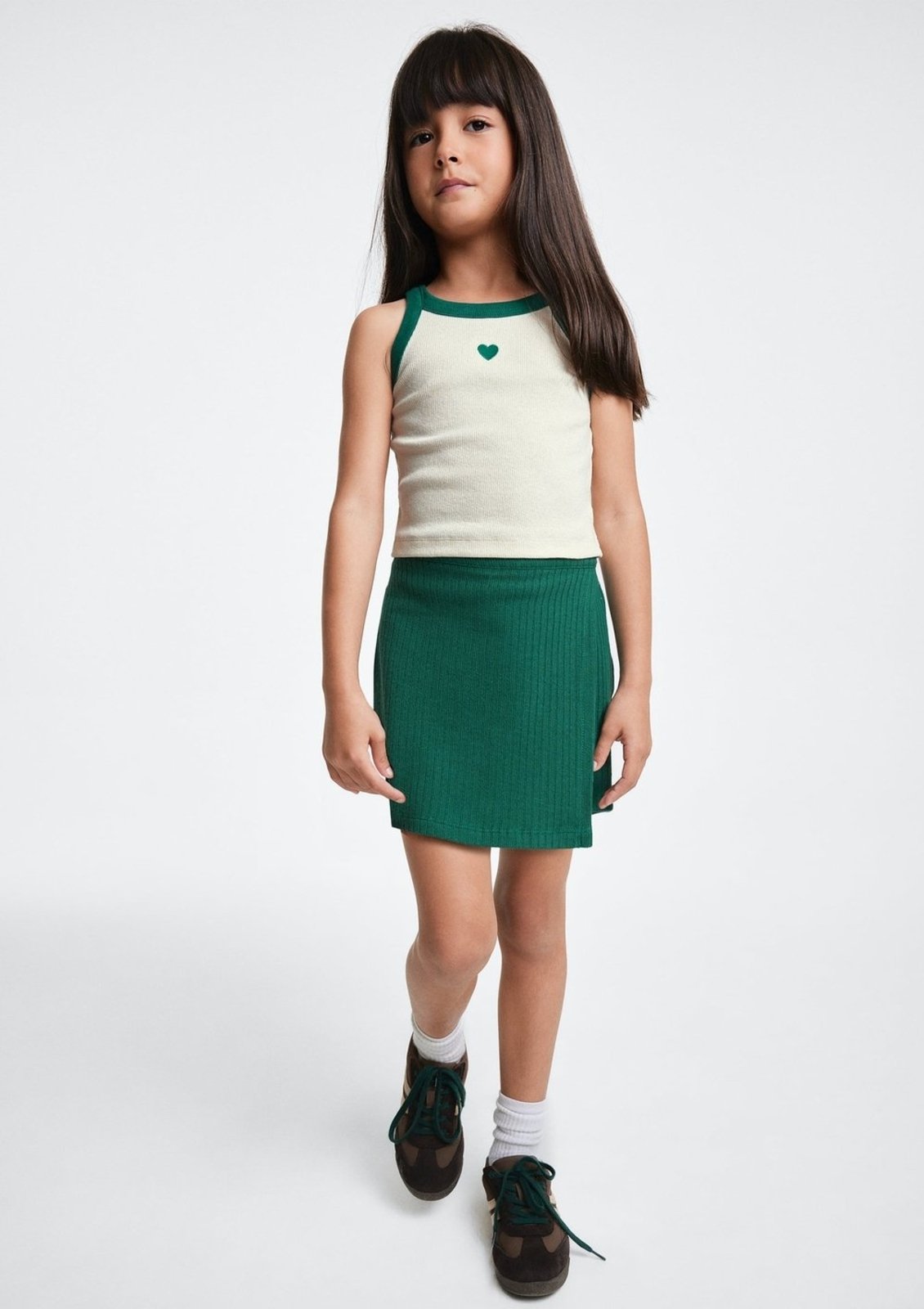 Infantil - Conjunto Menina Curto Em Ribana Drop Brasil Hering
