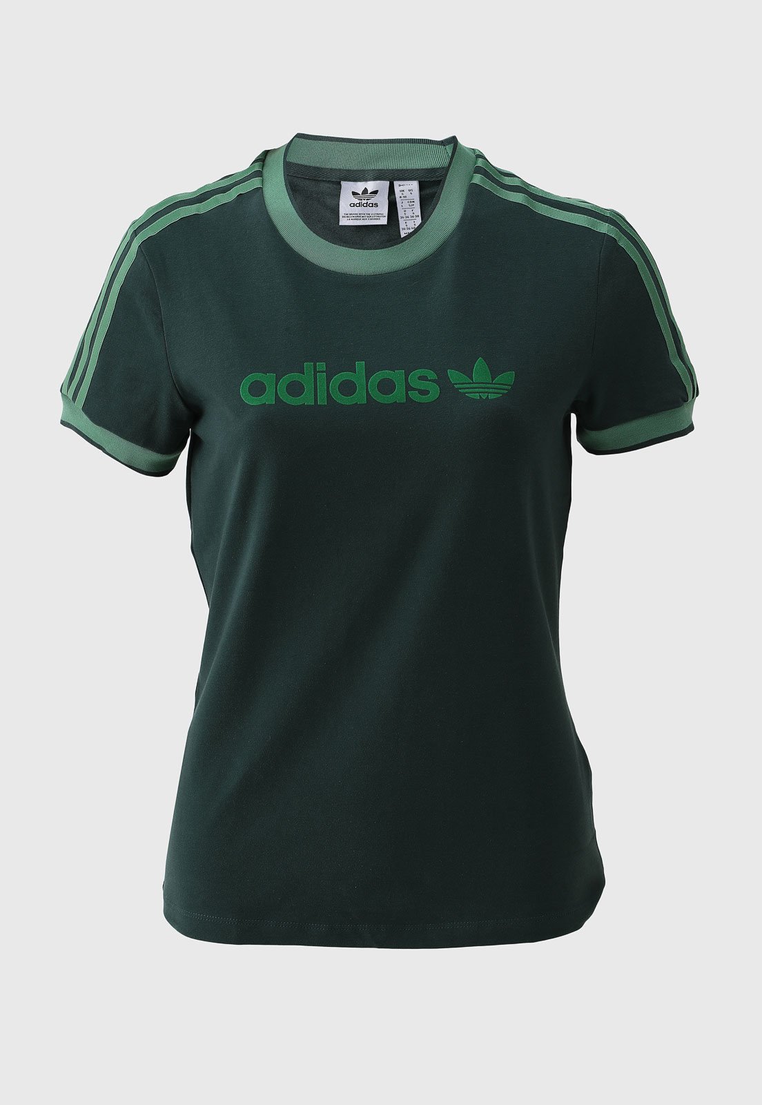 Camiseta adidas Originals Slim Badge Verde