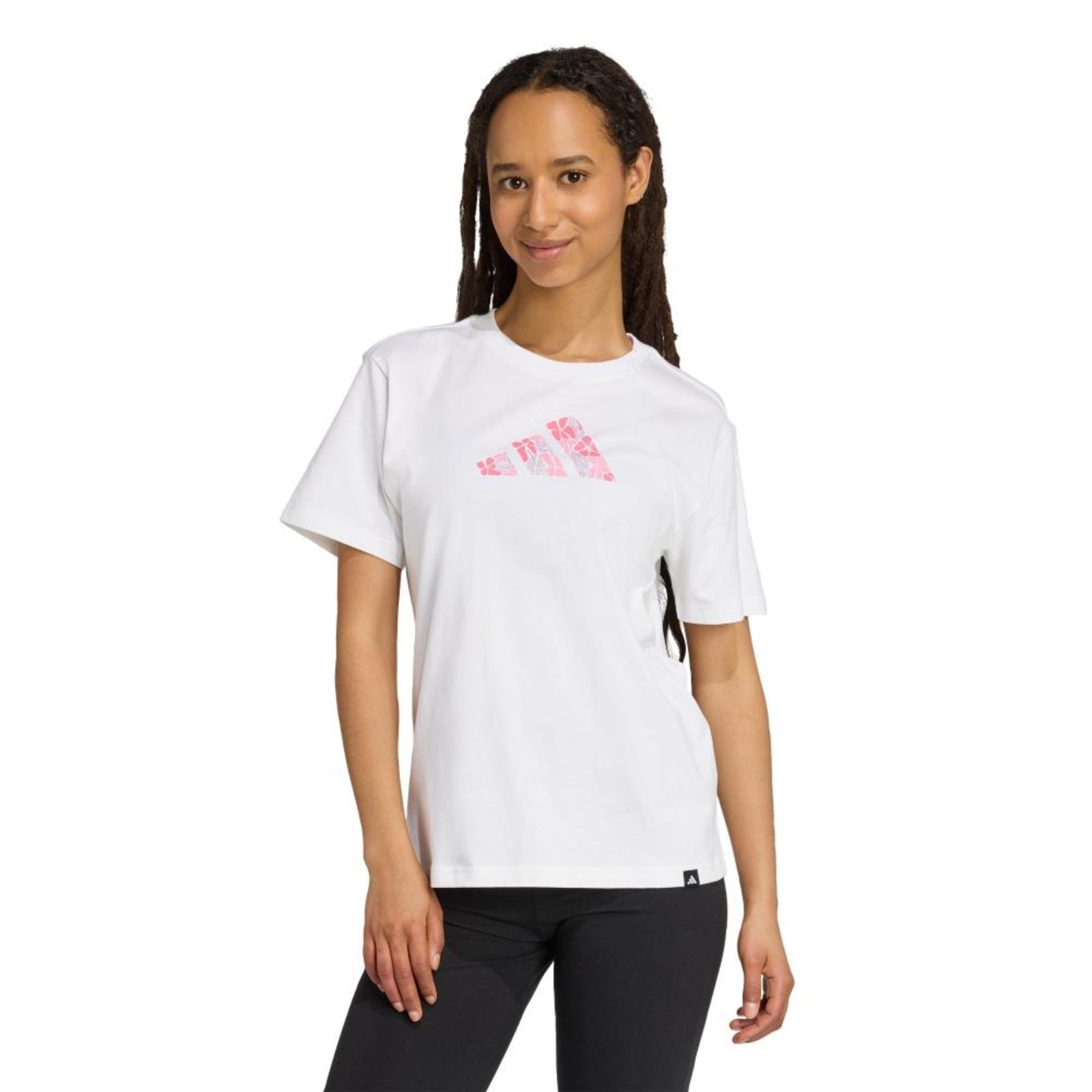 Camiseta Estampada Soft Side adidas Sportswear Branco