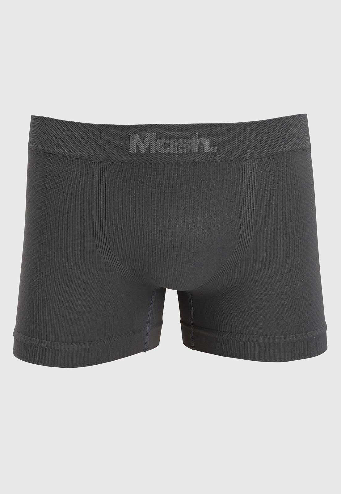 Vista 3 Kit 4pçs Cueca MASH Boxer Sem Costura Grafite cinza MASH cinza