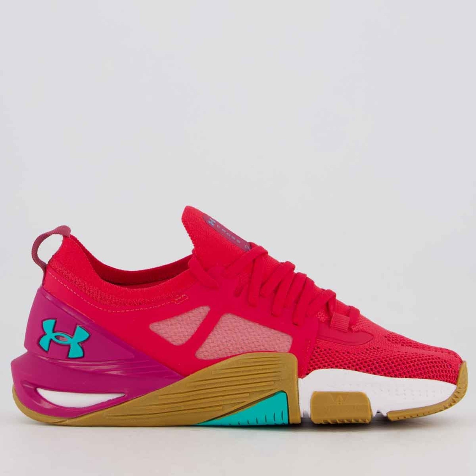 Vista 2 Tênis Under Armour Tribase Cross 2 Feminino vermelho Under Armour vermelho