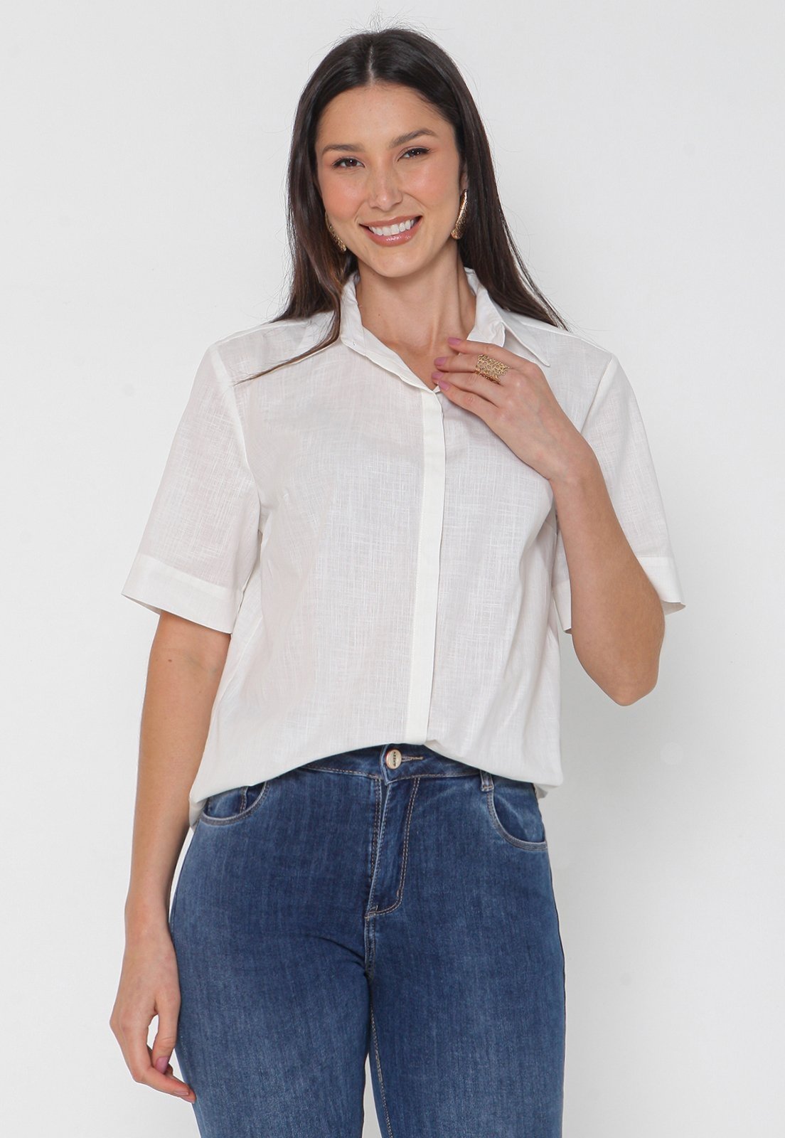 Camisa Intens Manga Curta Algodão
