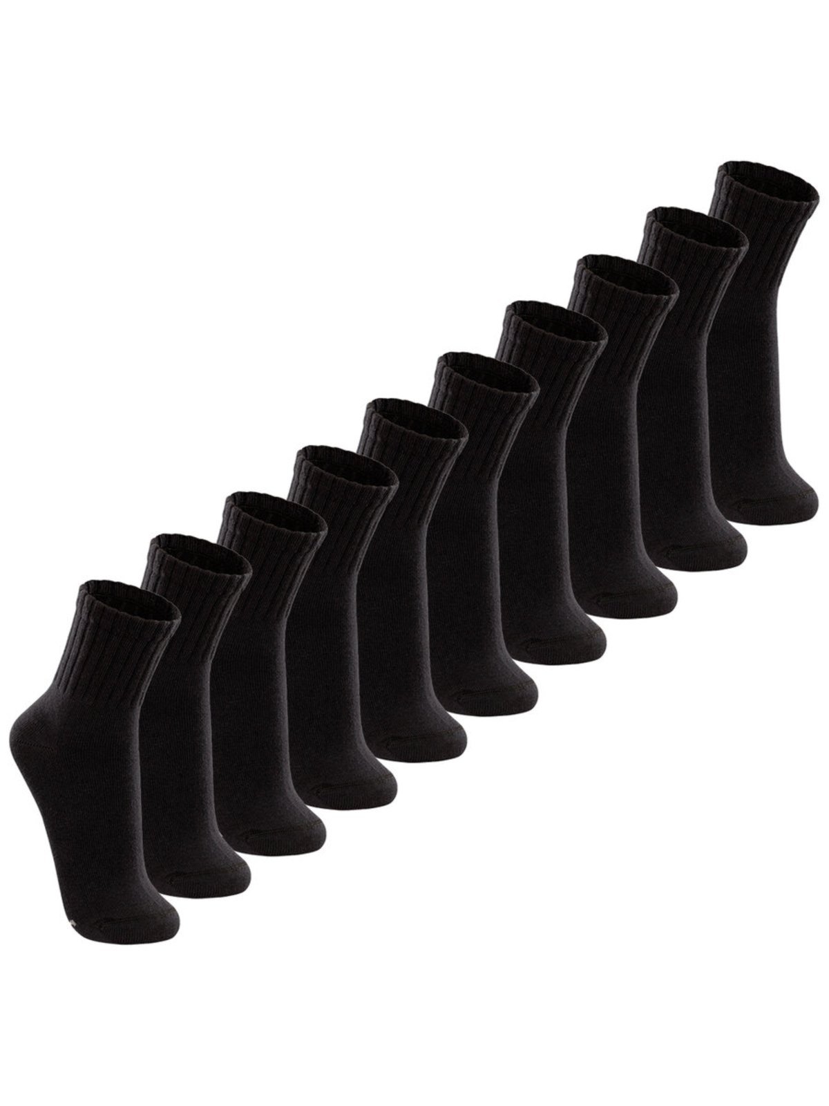 Kit com 10 Meias Esportiva Cano Médio Lupo 3290-009