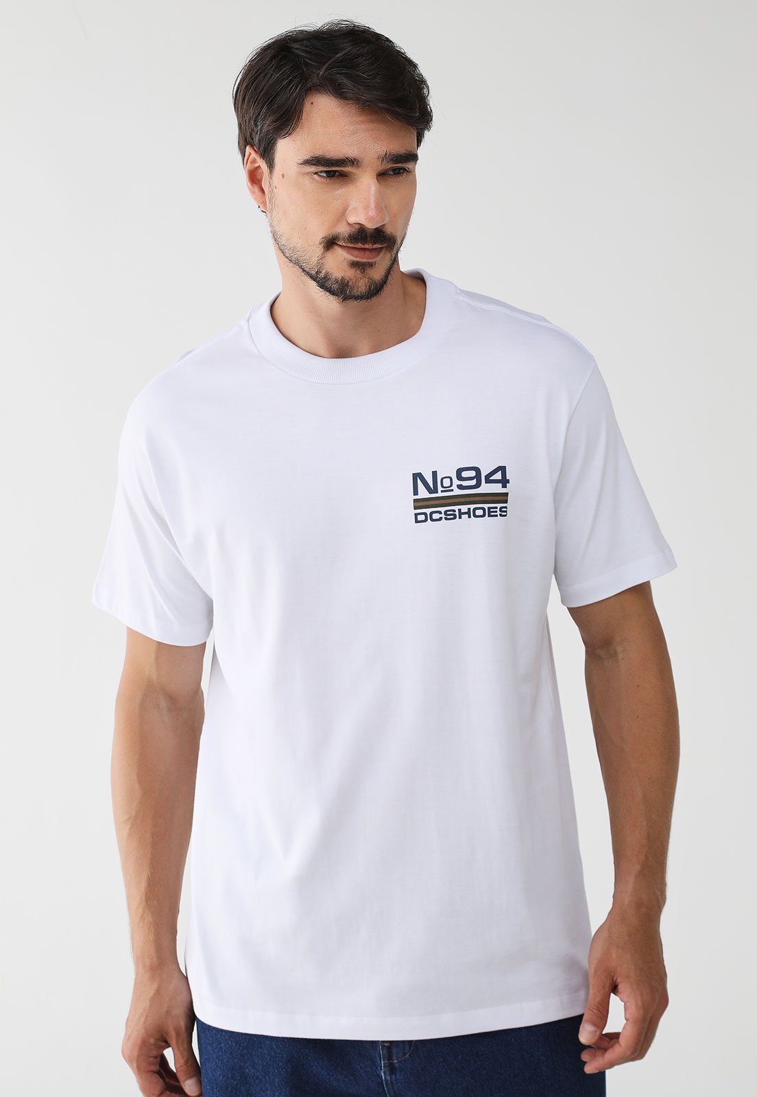 Camiseta DC Shoes Reta N 94 Worker Branca