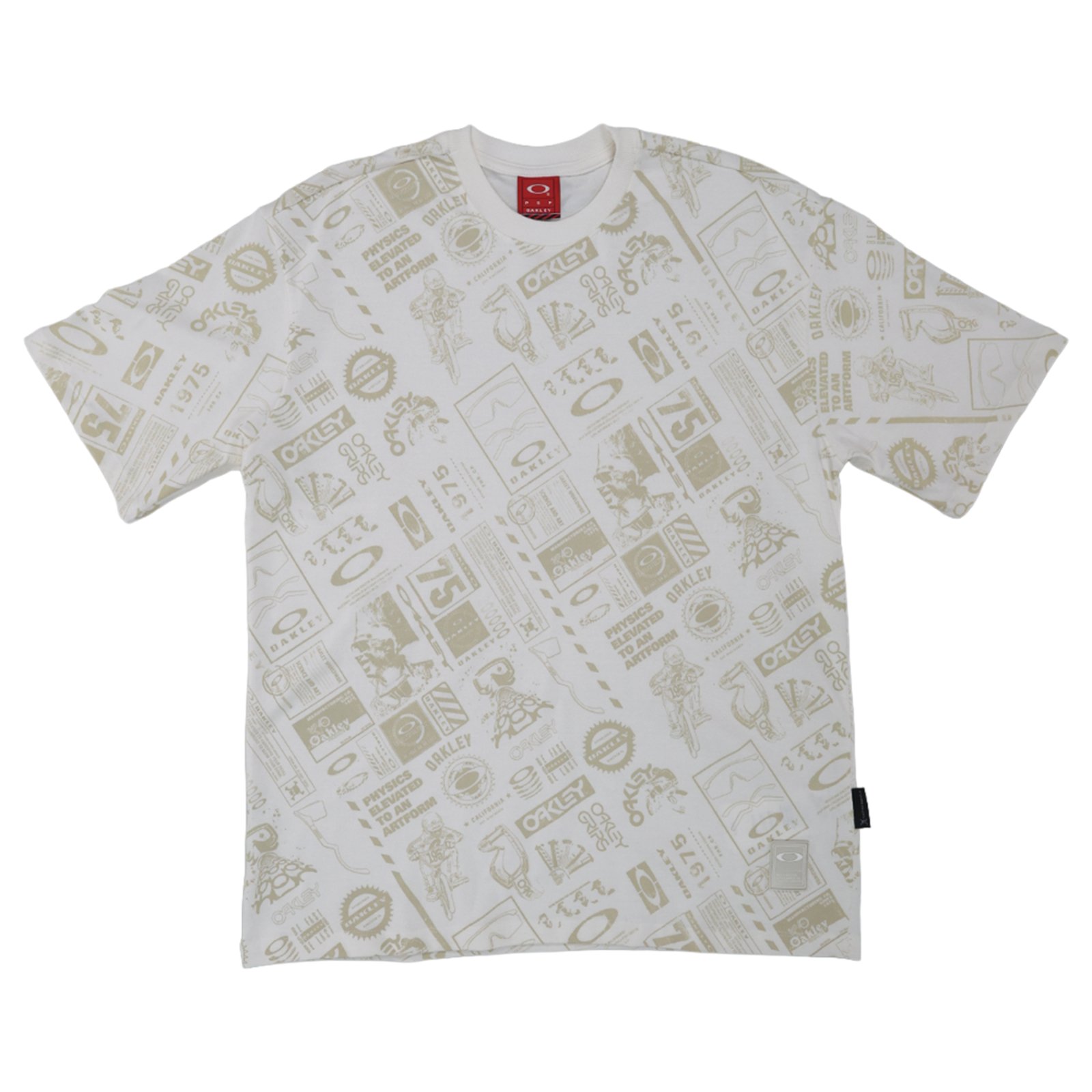 Camiseta Masculina Oakley O-Mania Full Print SS Off White