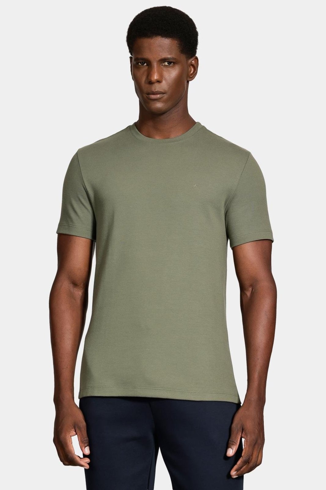 Camiseta Aramis Manga Curta Suedine Mini Verde Floresta 115