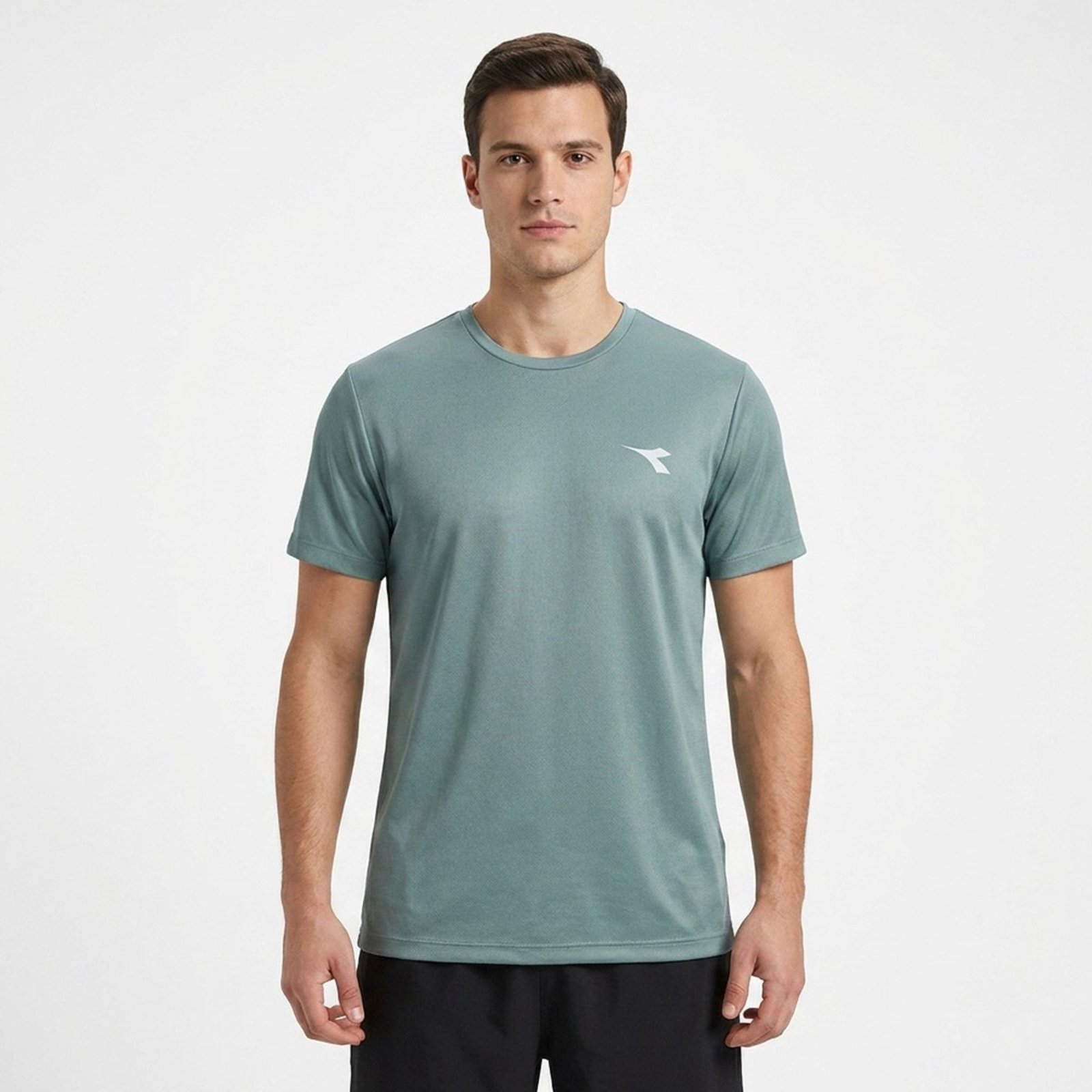 Camiseta Diadora Logo Azul Petróleo