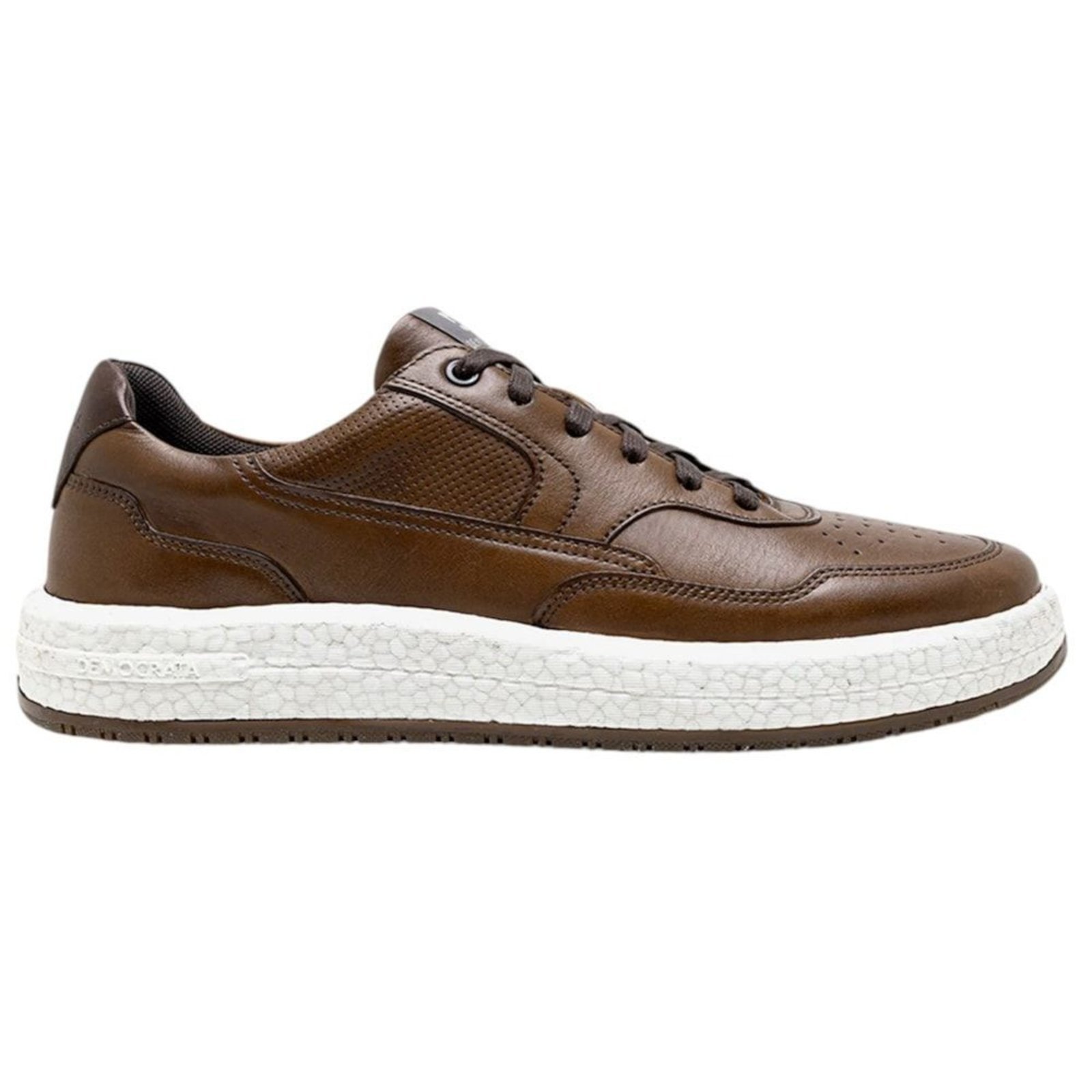 Sapatênis Democrata Denim Drake Pulse Masculino - Marrom - democrata