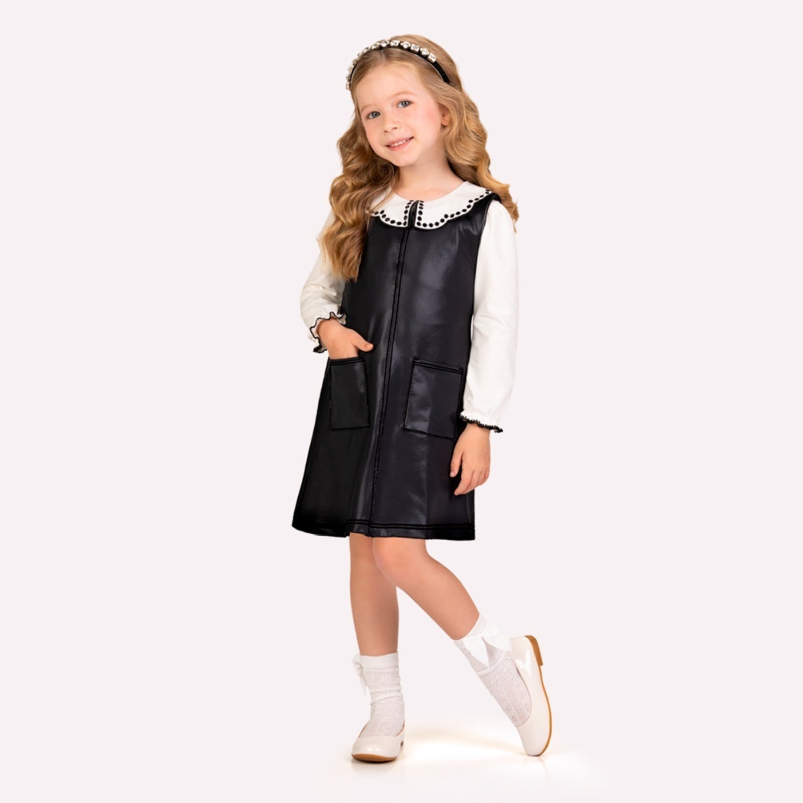 Infantil - Conjunto Menina Preto Milon