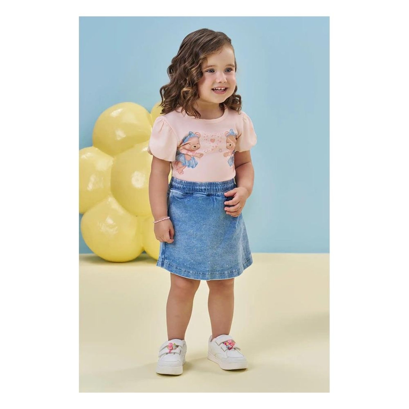 Infantil - Conjunto Estampado Menina Kukiê 1 Unico