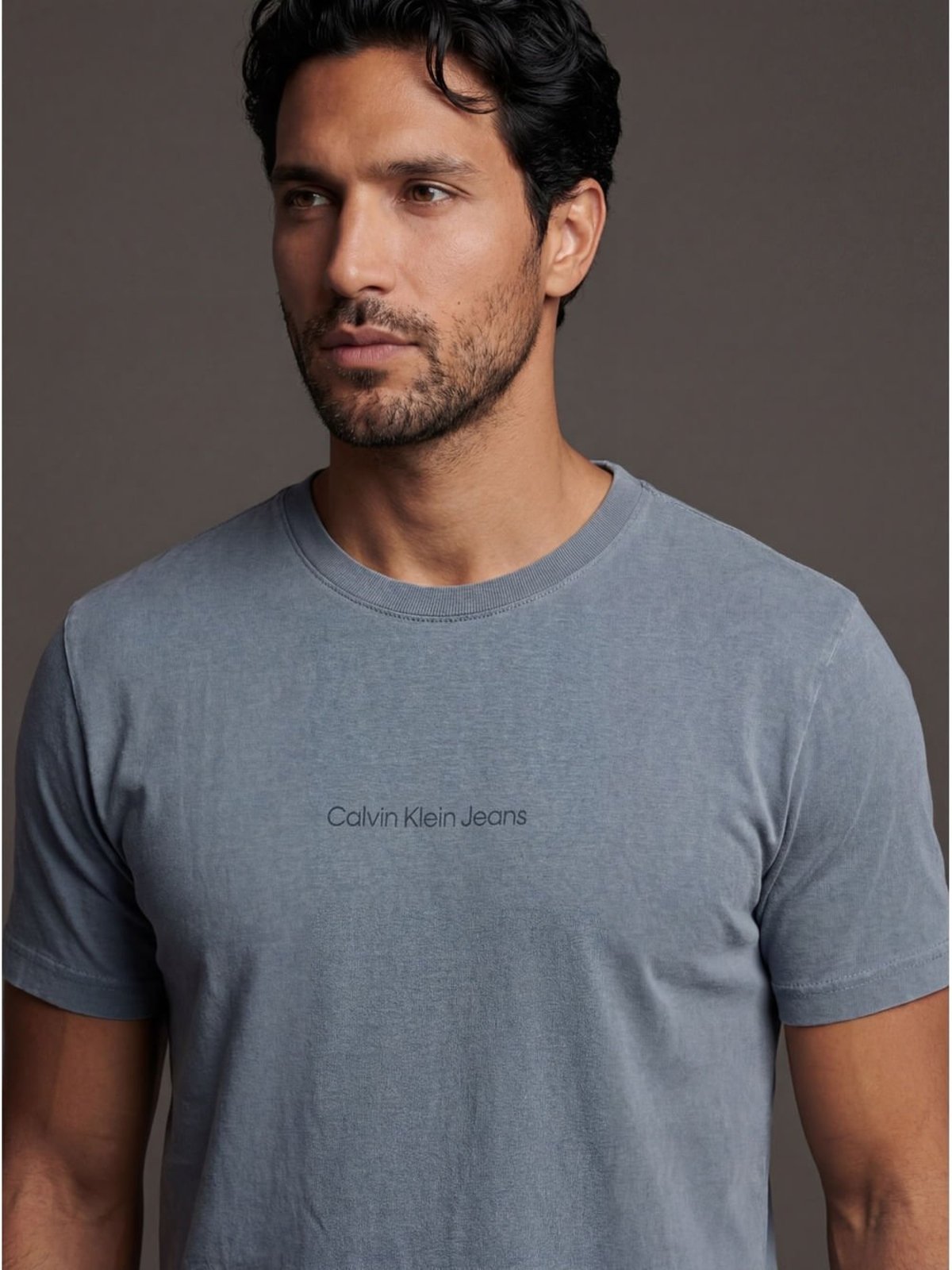 Camiseta Manga Curta Calvin Klein Jeans Masculino Logo Est. 1978 - Marinho Calvin Klein Jeans