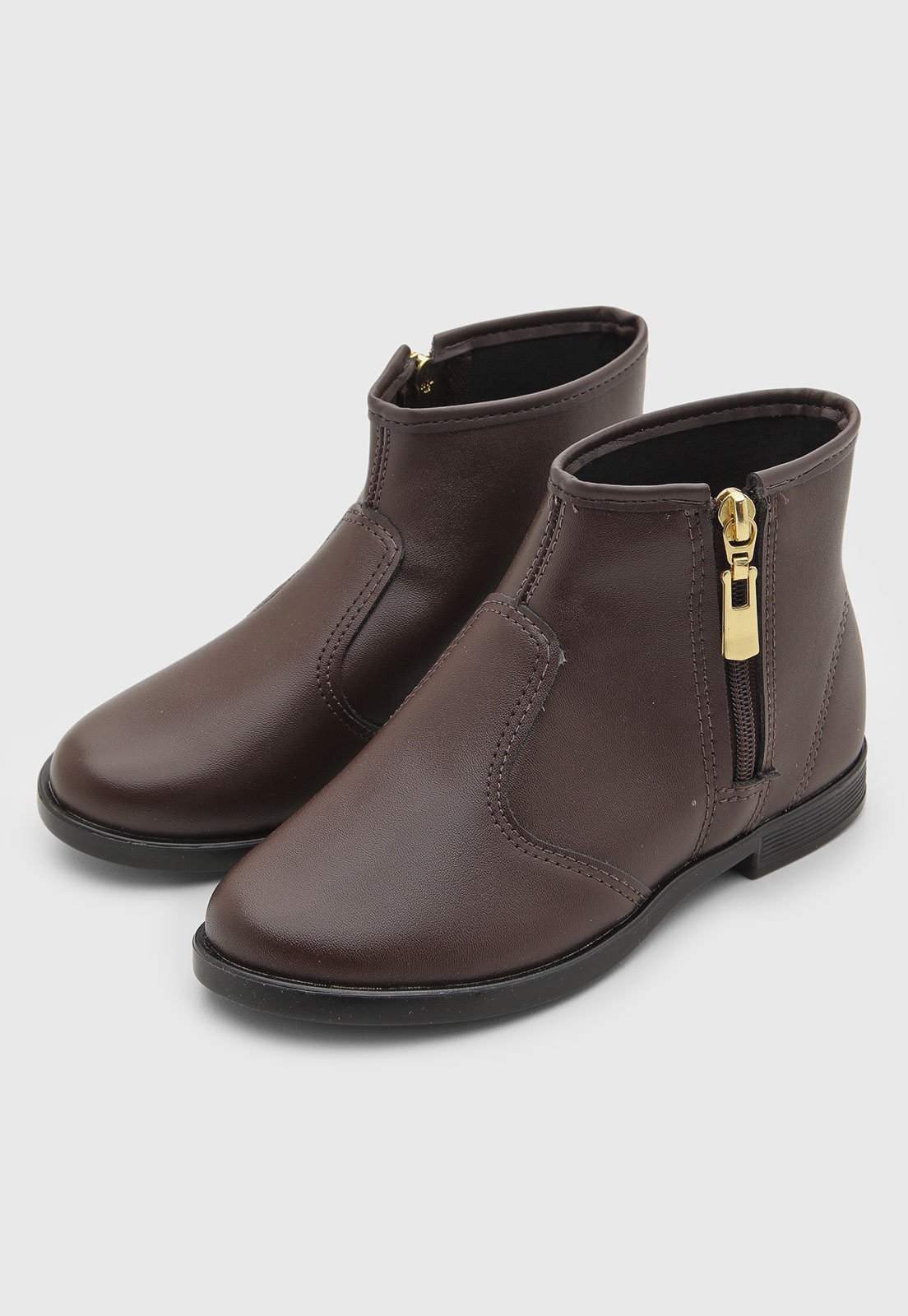 Infantil - Bota Molekinha Cano Curto Marrom